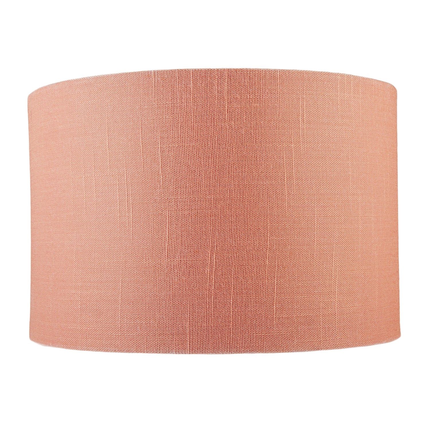 Chic Designer Peach Palazzo Textured Linen Fabric Circular Lamp Shade Image 4