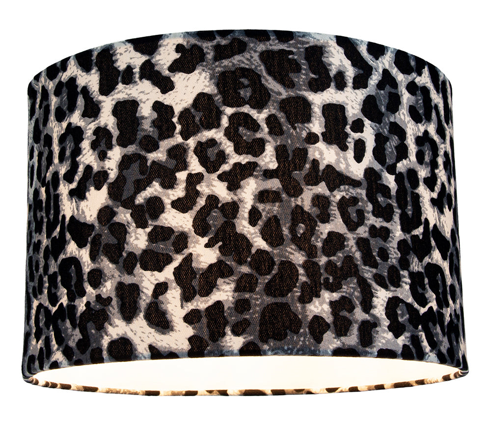 Modern and Stylish Snow Leopard Print Table/Pendant Lamp Shade in Soft Fabric Image 3