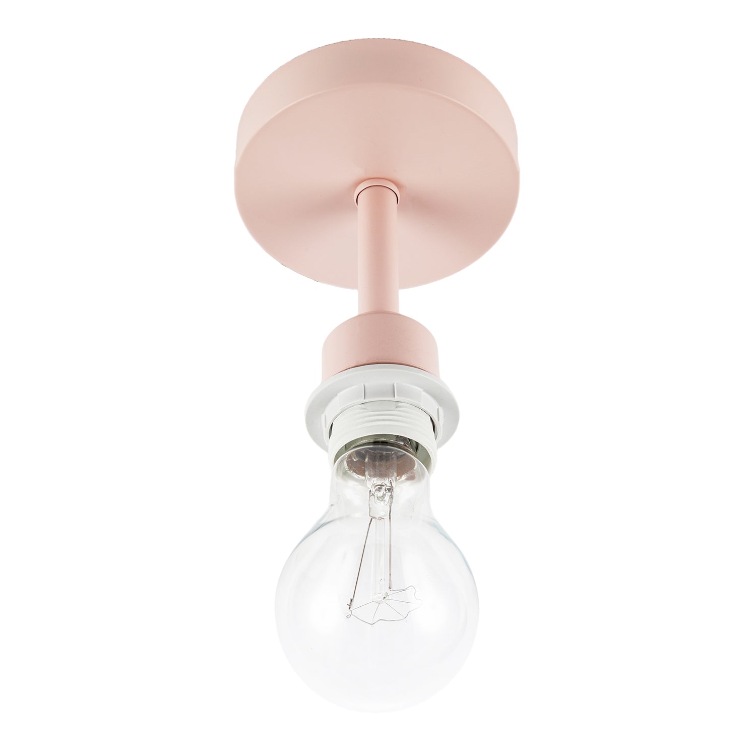 Traditional Soft Blush Pink Ceiling Light Fitting to Hold Lamp Shades Image 4