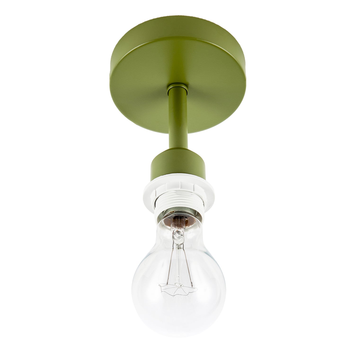 Traditional Olive Green Ceiling Light Fitting to Hold Lamp Shades Image 4