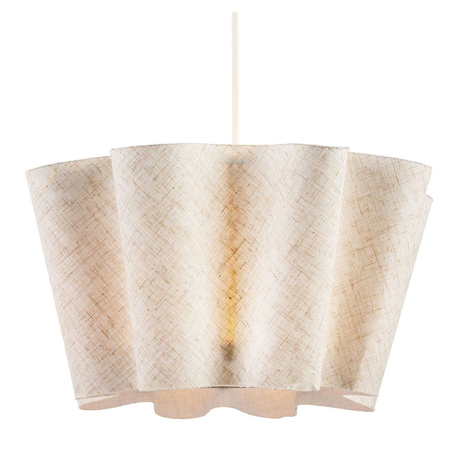 Modern Sculptural Pendant Light Shade with Layered Wave Silhouette Image 2