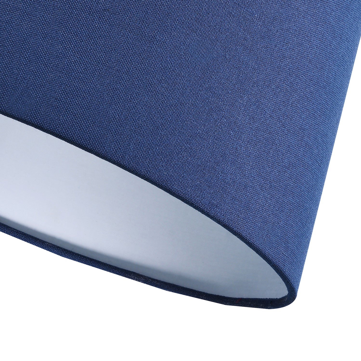 Contemporary and Stylish Navy Blue Linen Fabric Oval Lamp Shade - 30cm Width Image 4