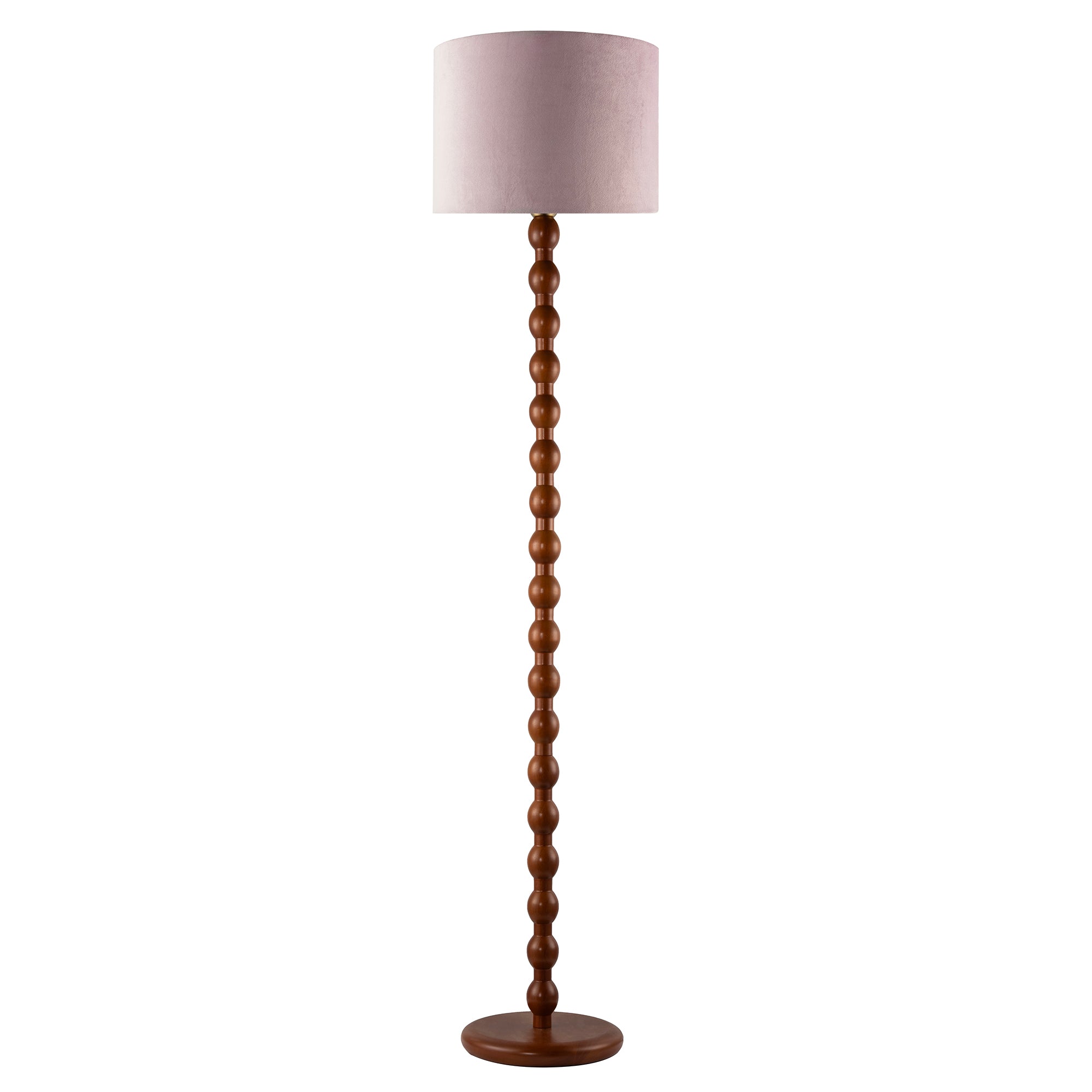 Classic Mahogany Wooden Classic Floor Light Base with Ball Pole Design Image 3
