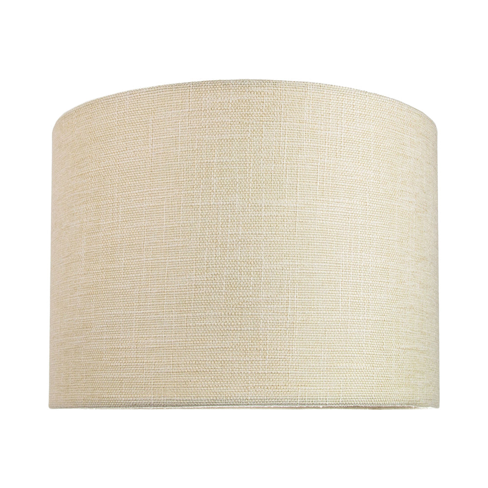 Contemporary and Sleek 10 Inch Cream Linen Fabric Drum Lamp Shade 60w Maximum Image 6