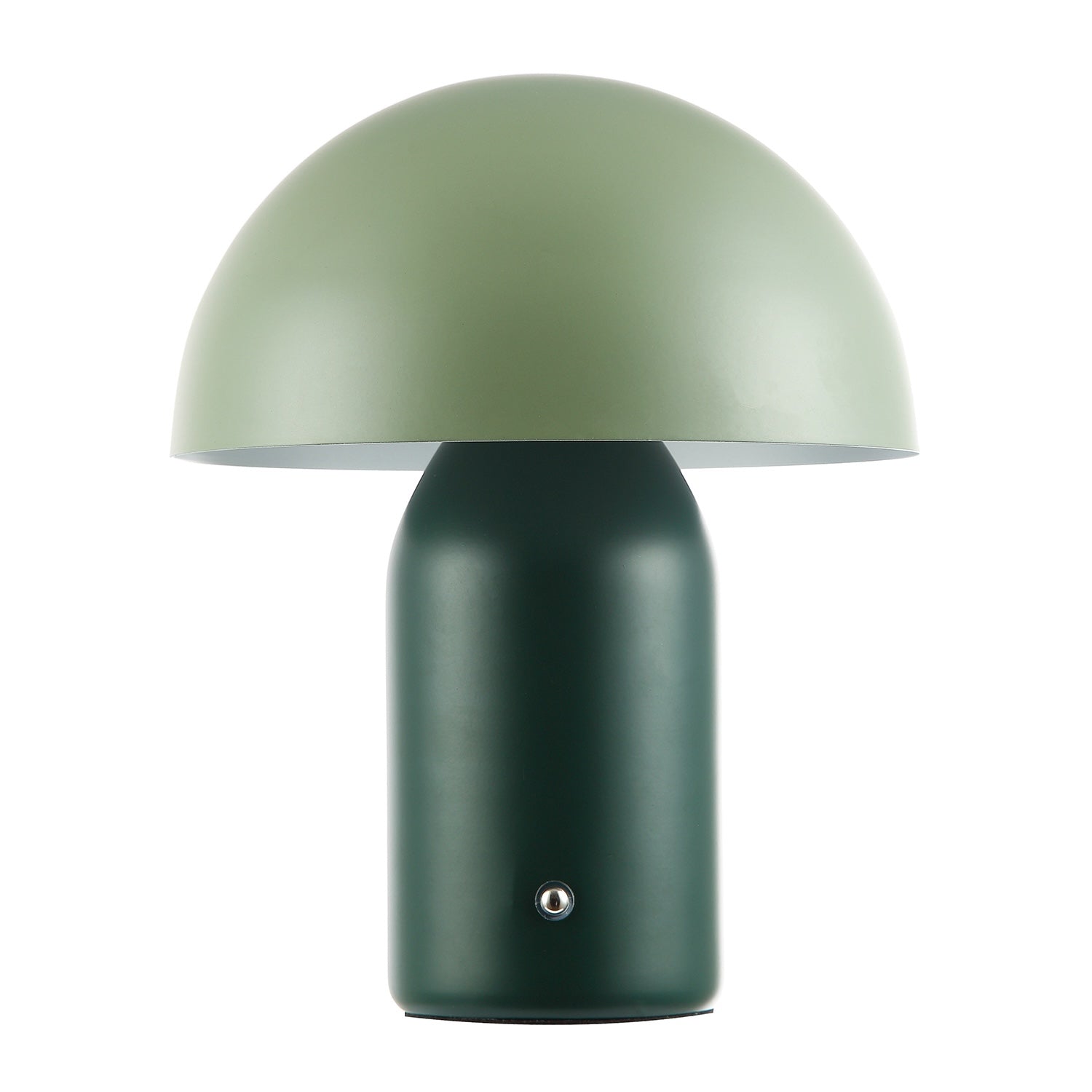 Modern Rechargeable Mushroom Table Lamp in Forest and Olive Green - Touch Dimmer Image 1