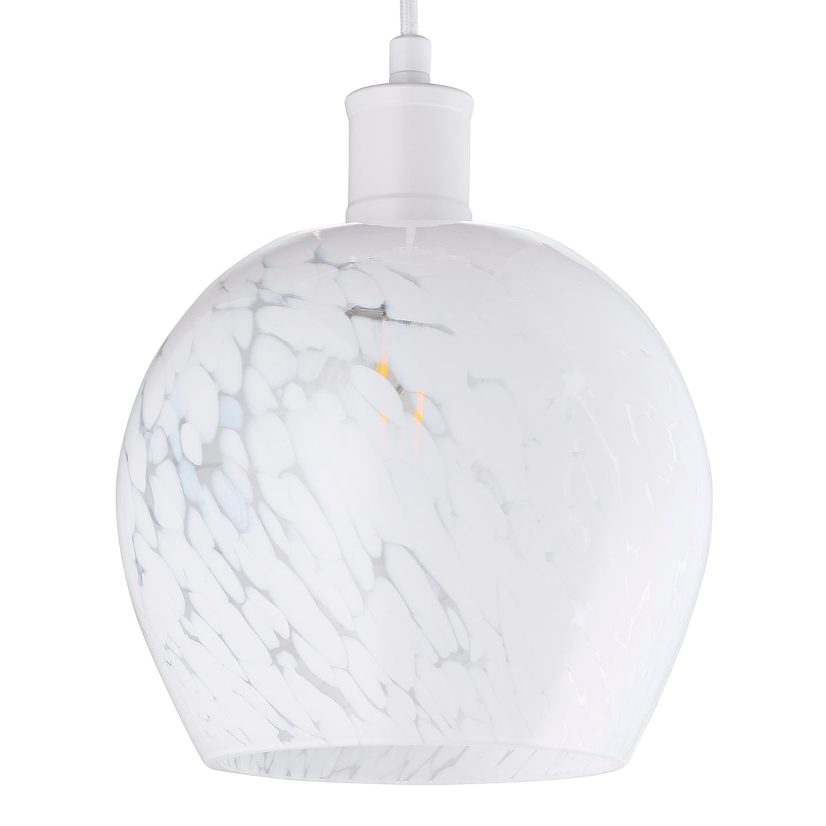 Contemporary Designer Opal Snowflake Glass Pendant Ceiling Lighting Shade