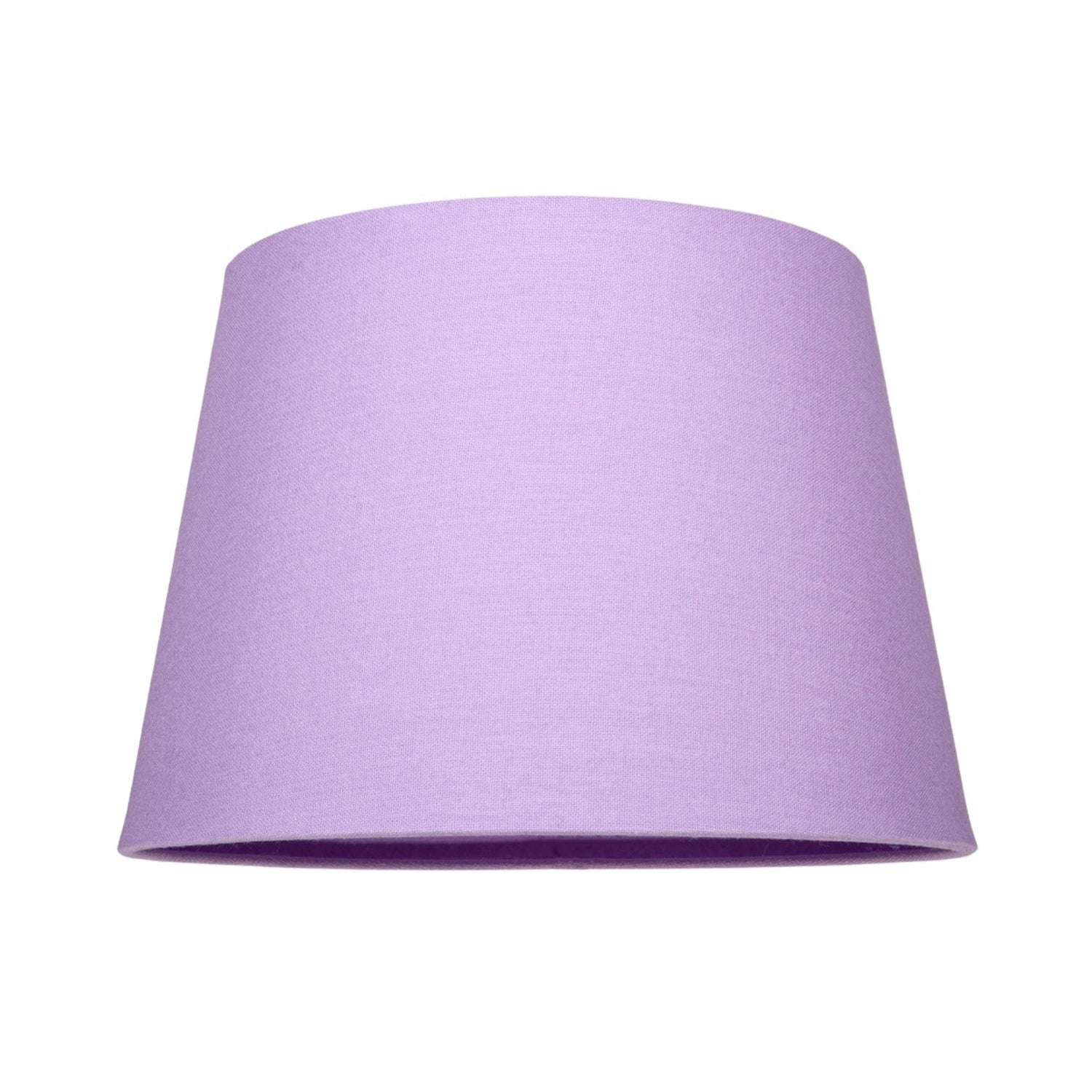 Traditional 8 Inch Soft Lilac Linen Drum Table/Pendant Lamp Shade 40w Maximum Image 1