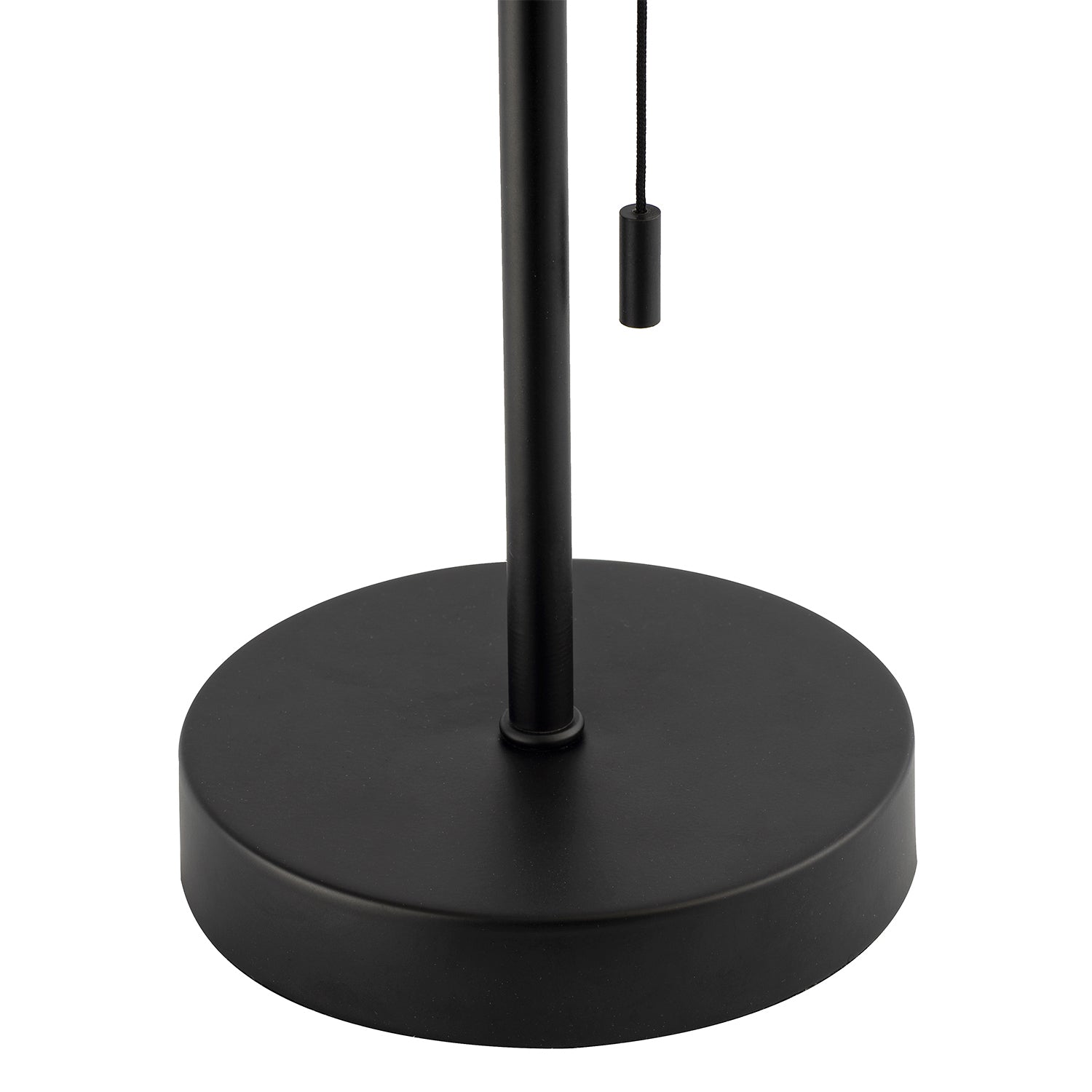 Traditional and Classic Table Lamp Base in Matte Black with Pull Cord Switch Image 3