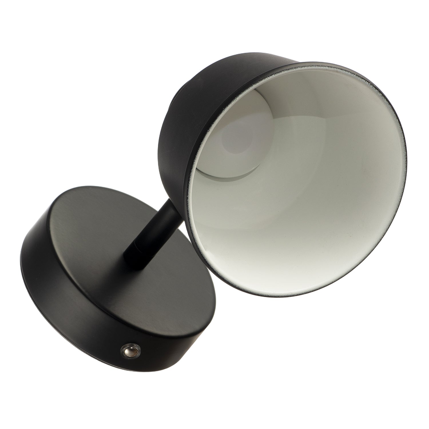 Modern Matte Black Wireless Rechargeable Dimmable Spot Wall Light Image 4