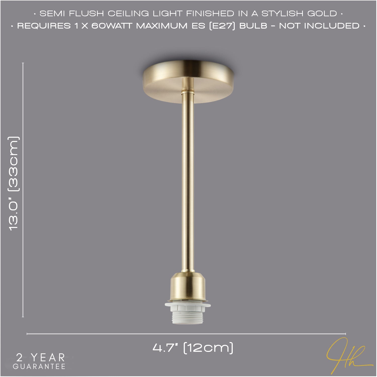Classic Satin Gold Ceiling Light Fixture to Showcase Lamp Shades Image 6