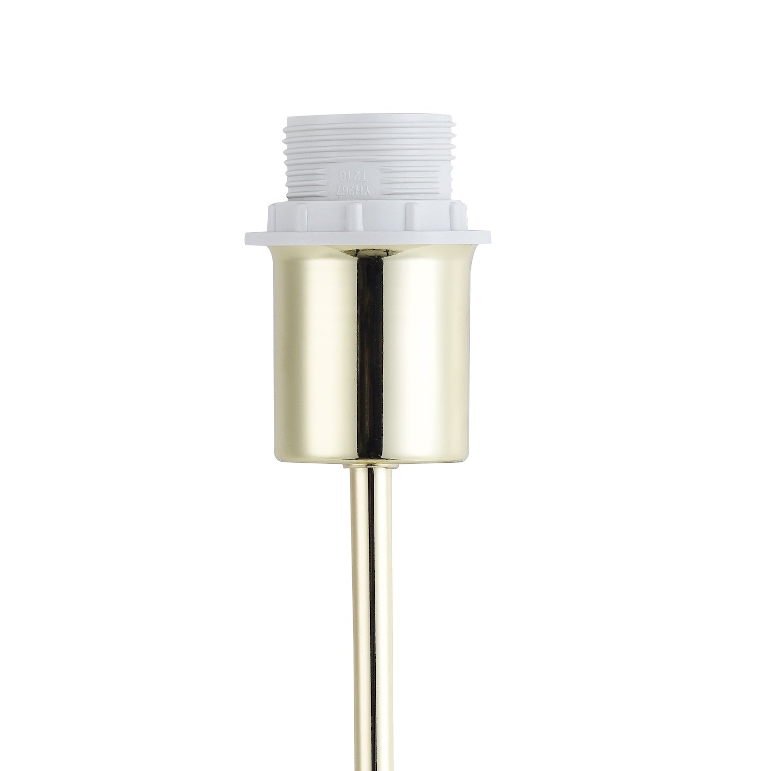 Contemporary and Sleek Polished Brass Metal Table Lamp Base with Inline Switch Image 2