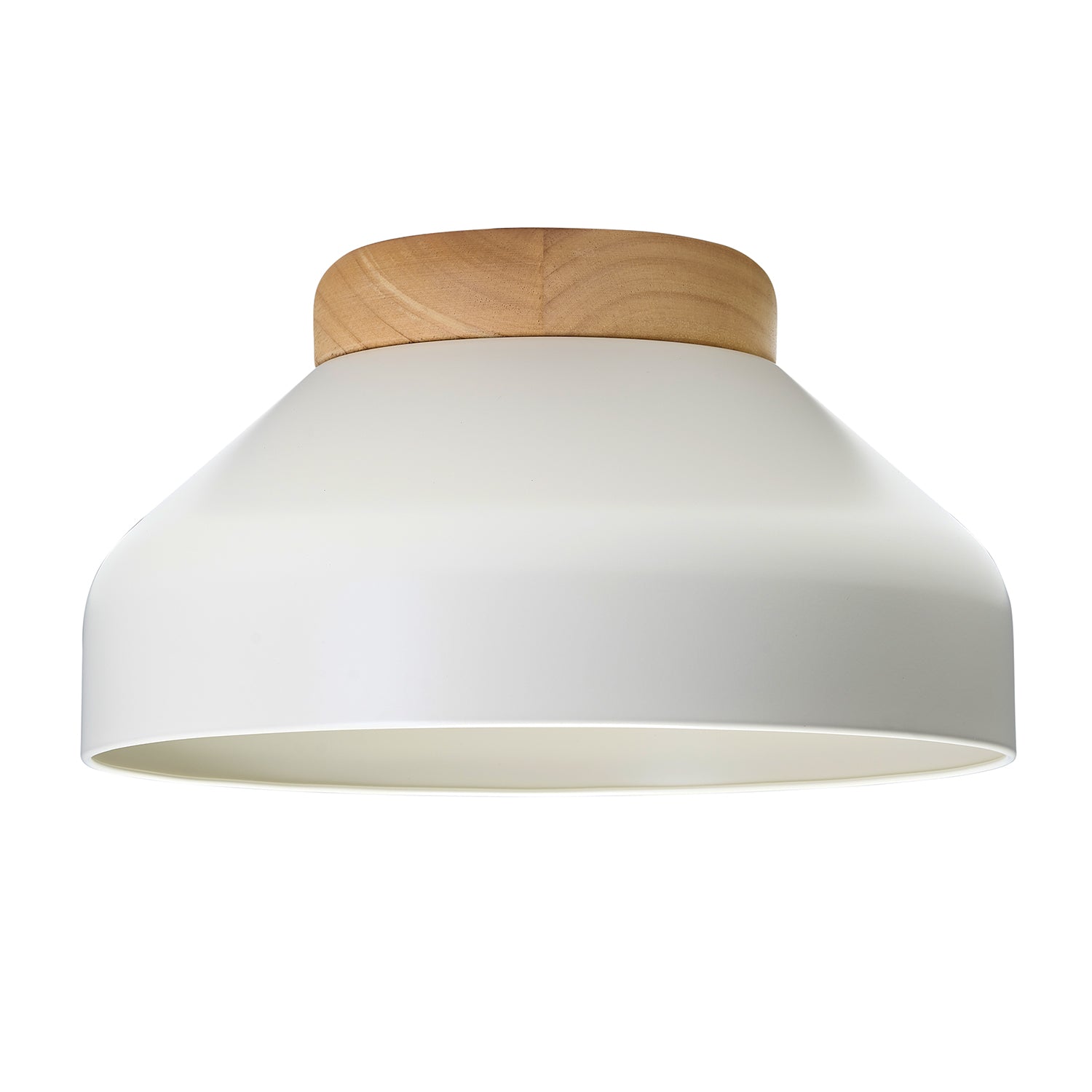 Contemporary Scandinavian Designed Semi Flush Ceiling Light in Muted Dove Grey Image 1