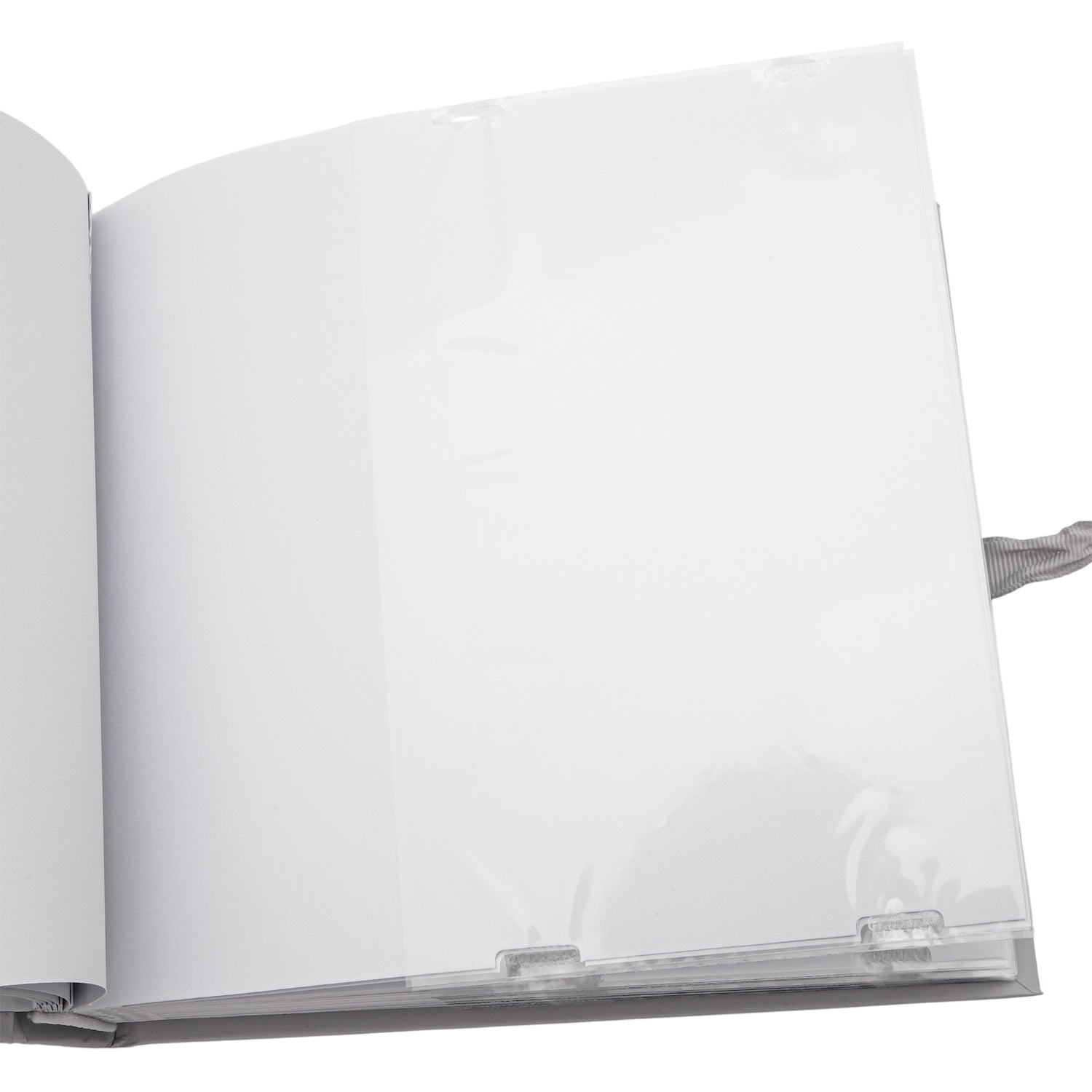 Baby Shower Photo Album with Silver Plated Rattle Pram and Booties Image 6