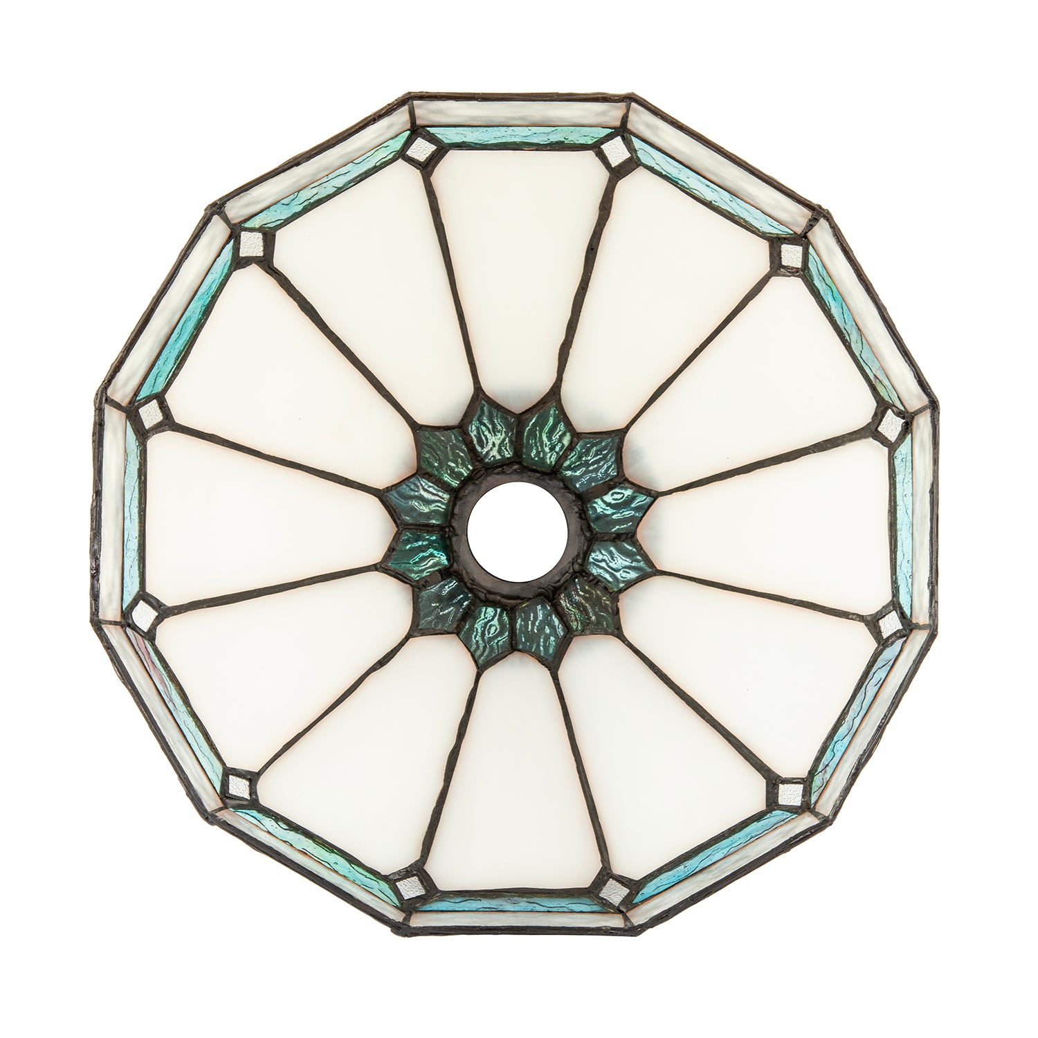 Chic 1920s Shabby Chic Pendant Light Shade with Metal Scrollwork Decor Image 5