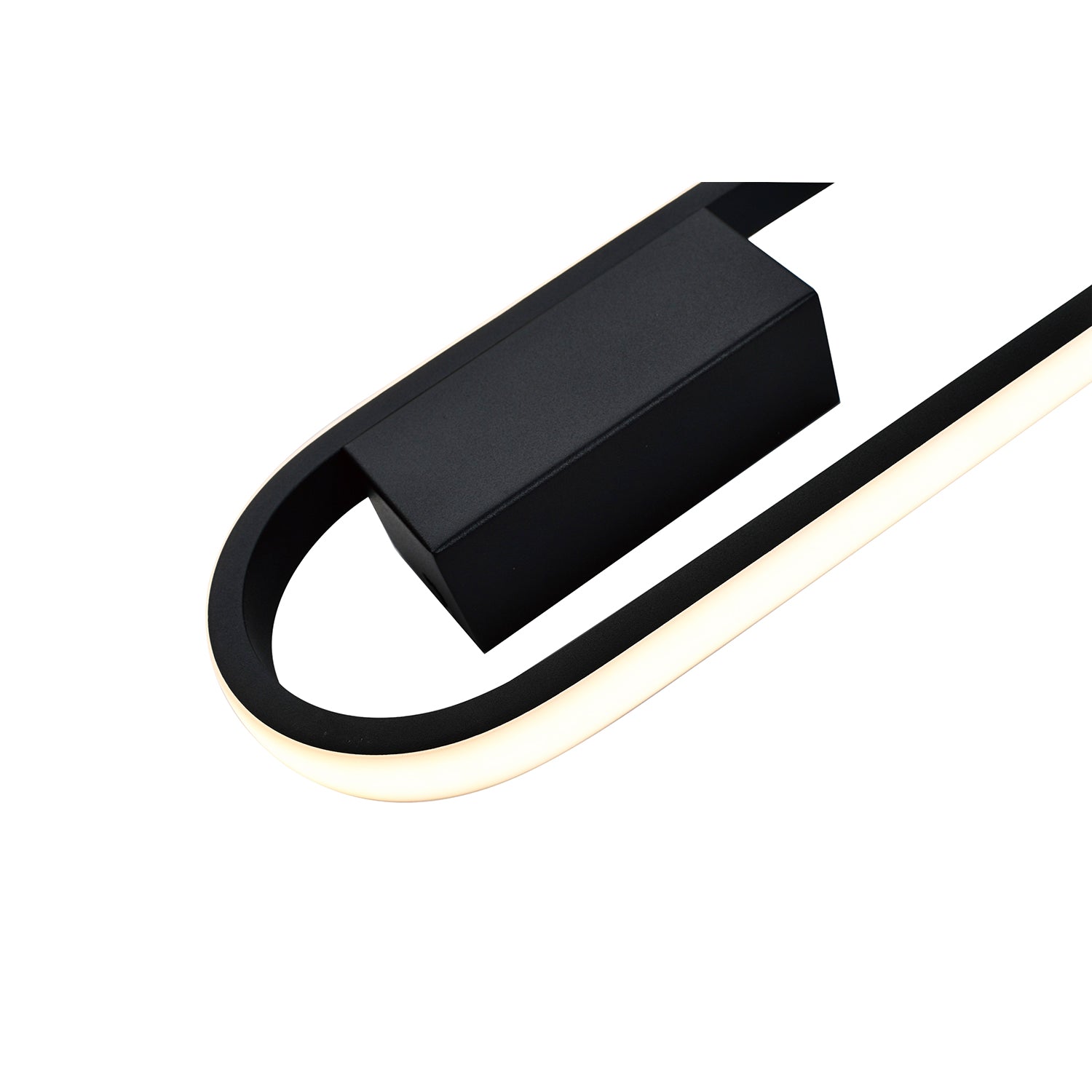 Modern Feature Style LED Wall Lighting Fitting in Matte Black Metal Image 3