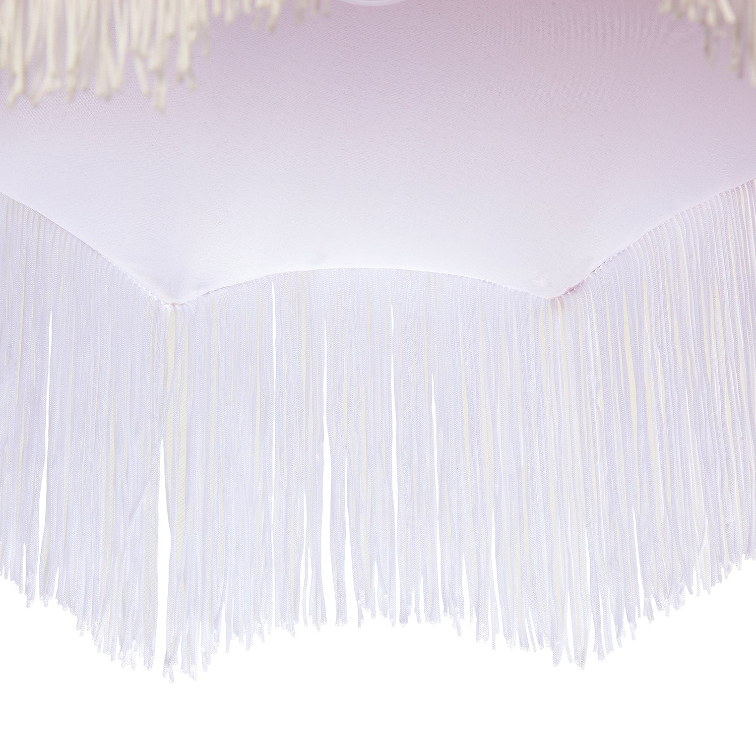 Classic Chic Victorian Shape Pendant Light Shade in Blush Pink Velvet Image 4