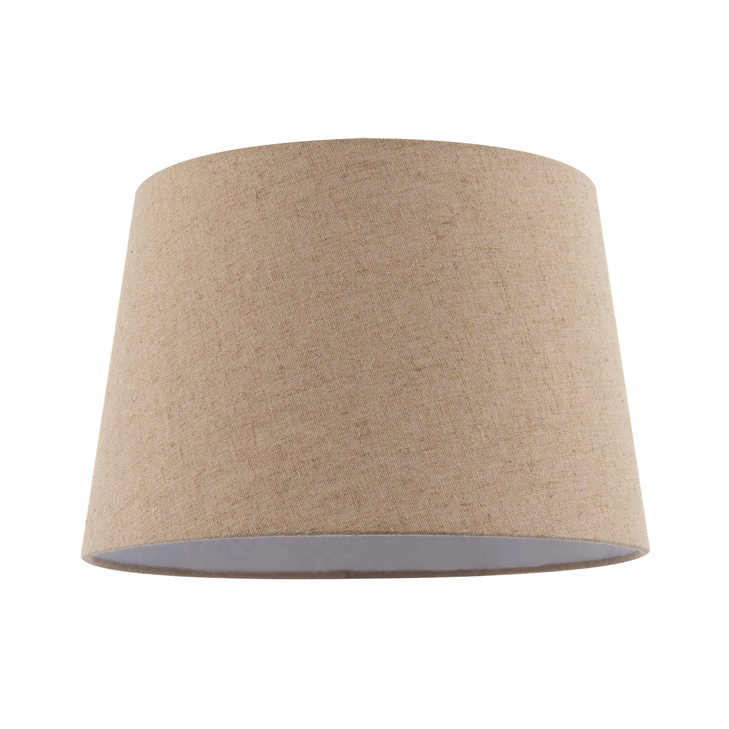 Natural Oatmeal Textured Linen Fabric Lamp Shade with Cotton Lining Image 1