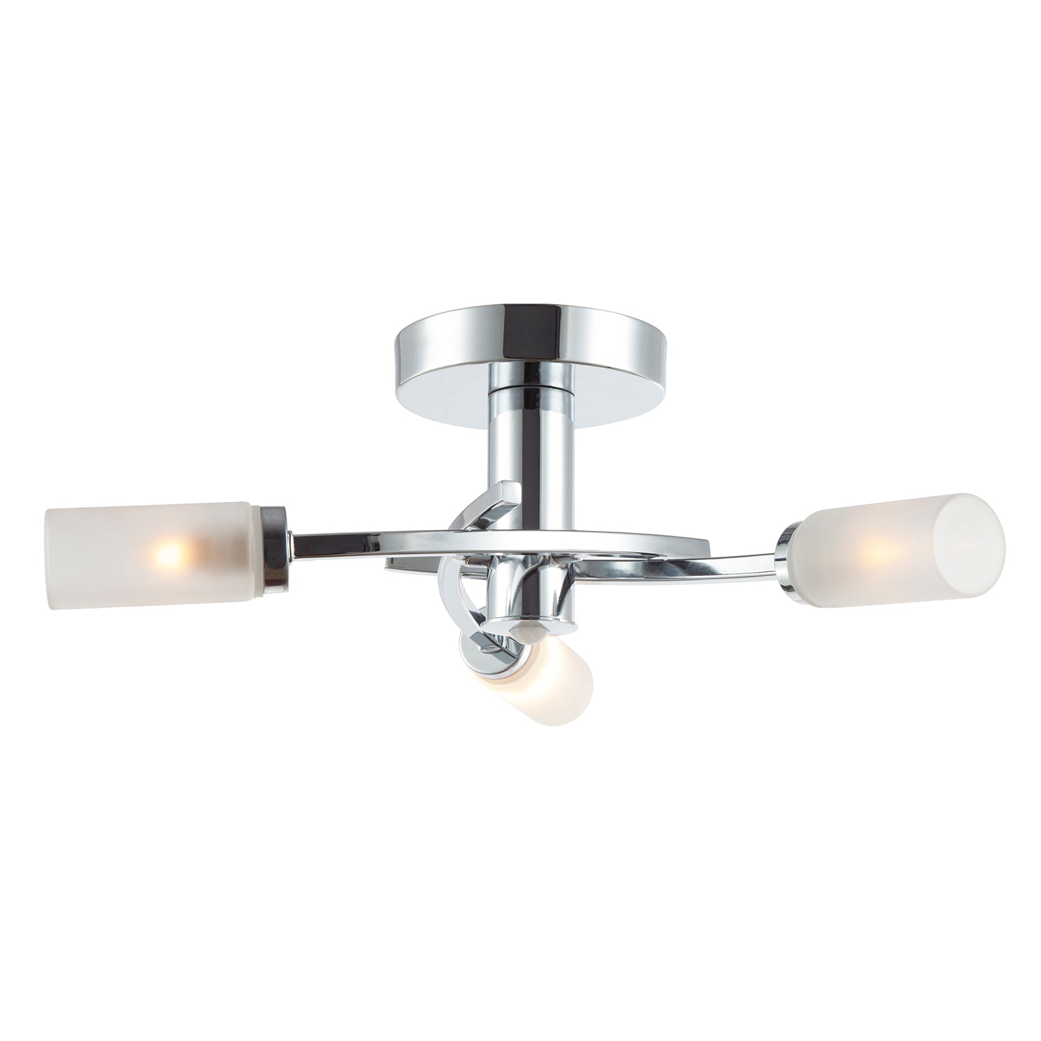 Modern Sensor Bathroom Ceiling Light in Chrome with Multi Functions Image 4