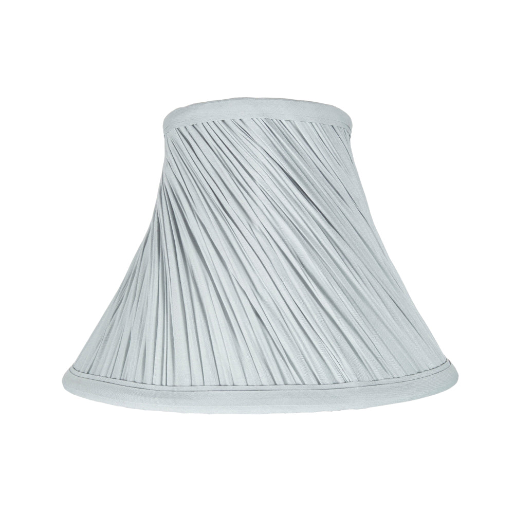 Traditional Swirl Designed 10" Empire Lamp Shade in Silky Grey Cotton Fabric Image 5