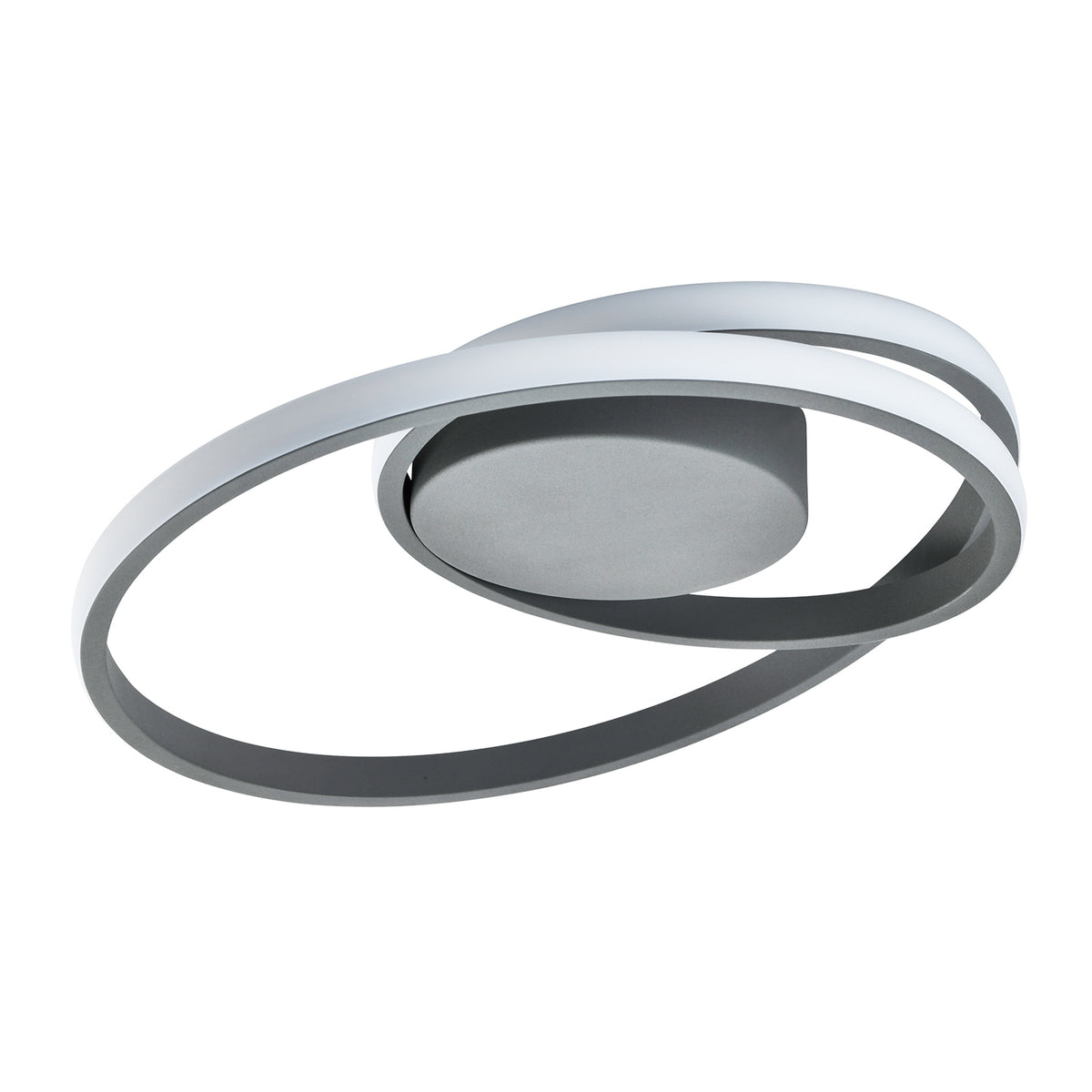 Modern Single Loop Strip Flush LED Powered Ceiling Light Fitting Matt