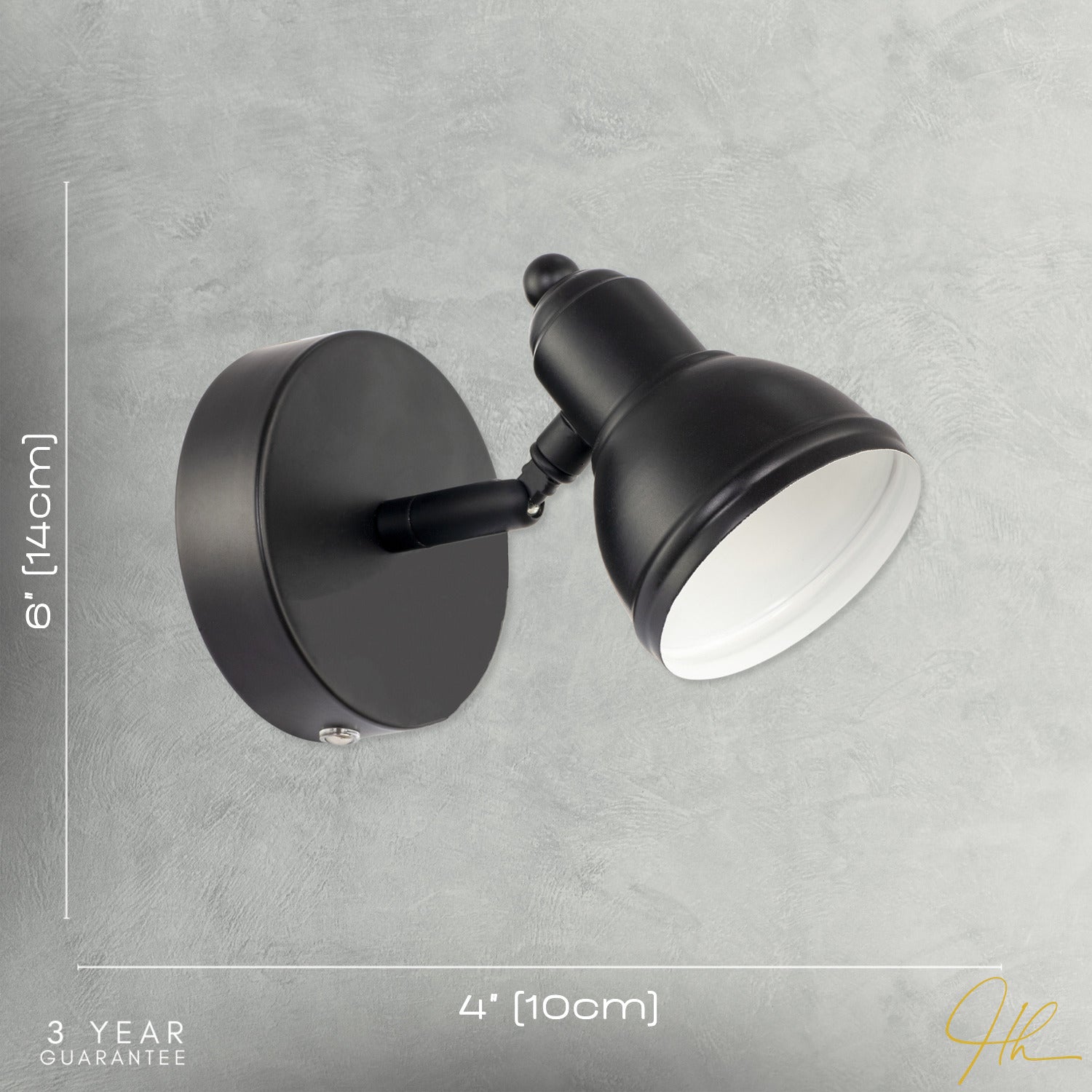 Modern Rechargeable Dimmable Spot Wall Light Fitting in Matte Black Image 7