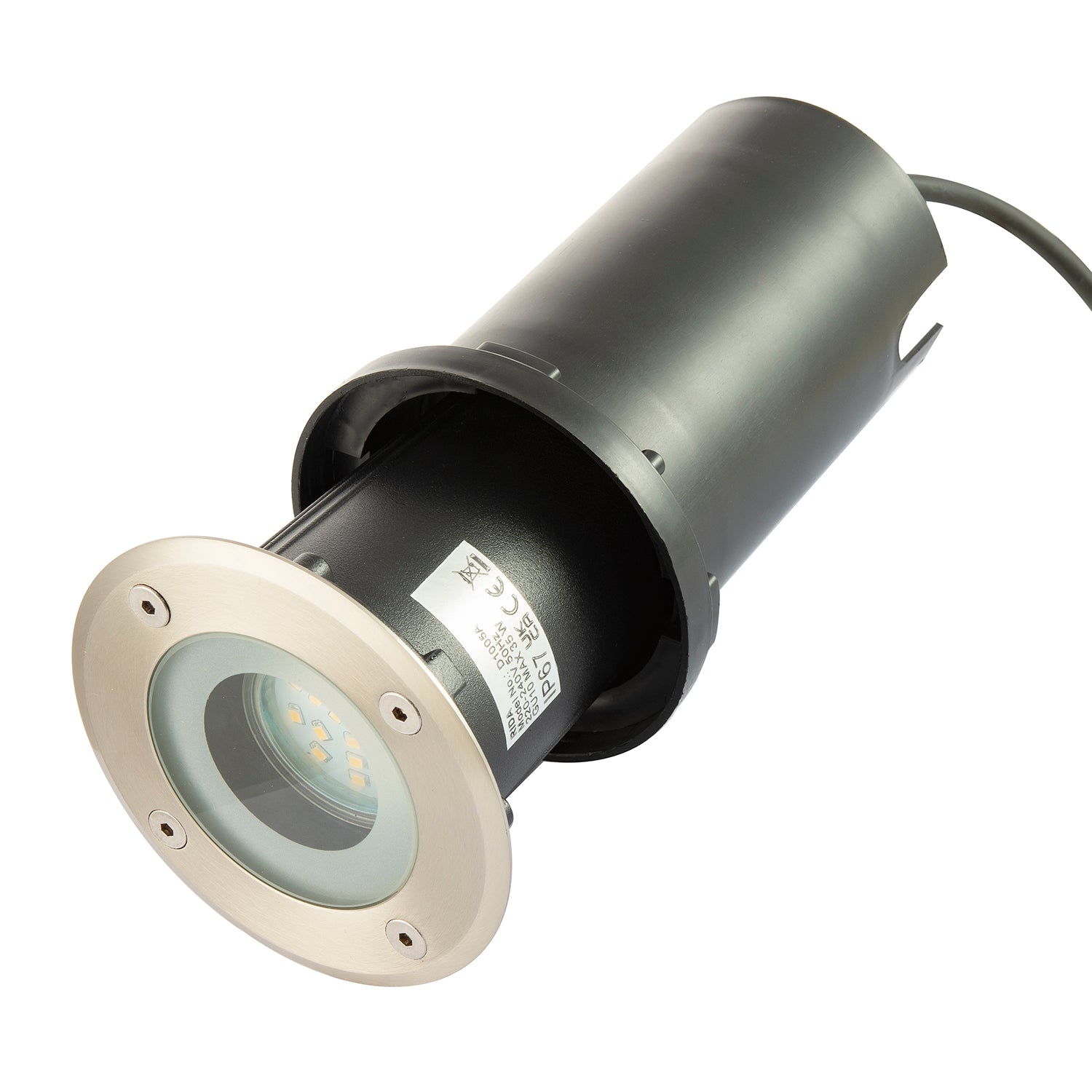 Outdoor IP67 Recessed Ground Light in Stainless Steel with Tempered Glass Image 4