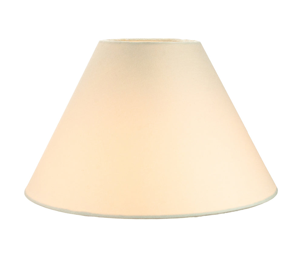 Traditional 12" Cream Cotton Coolie Lampshade Suitable for Table Lamp or Pendant Image 2