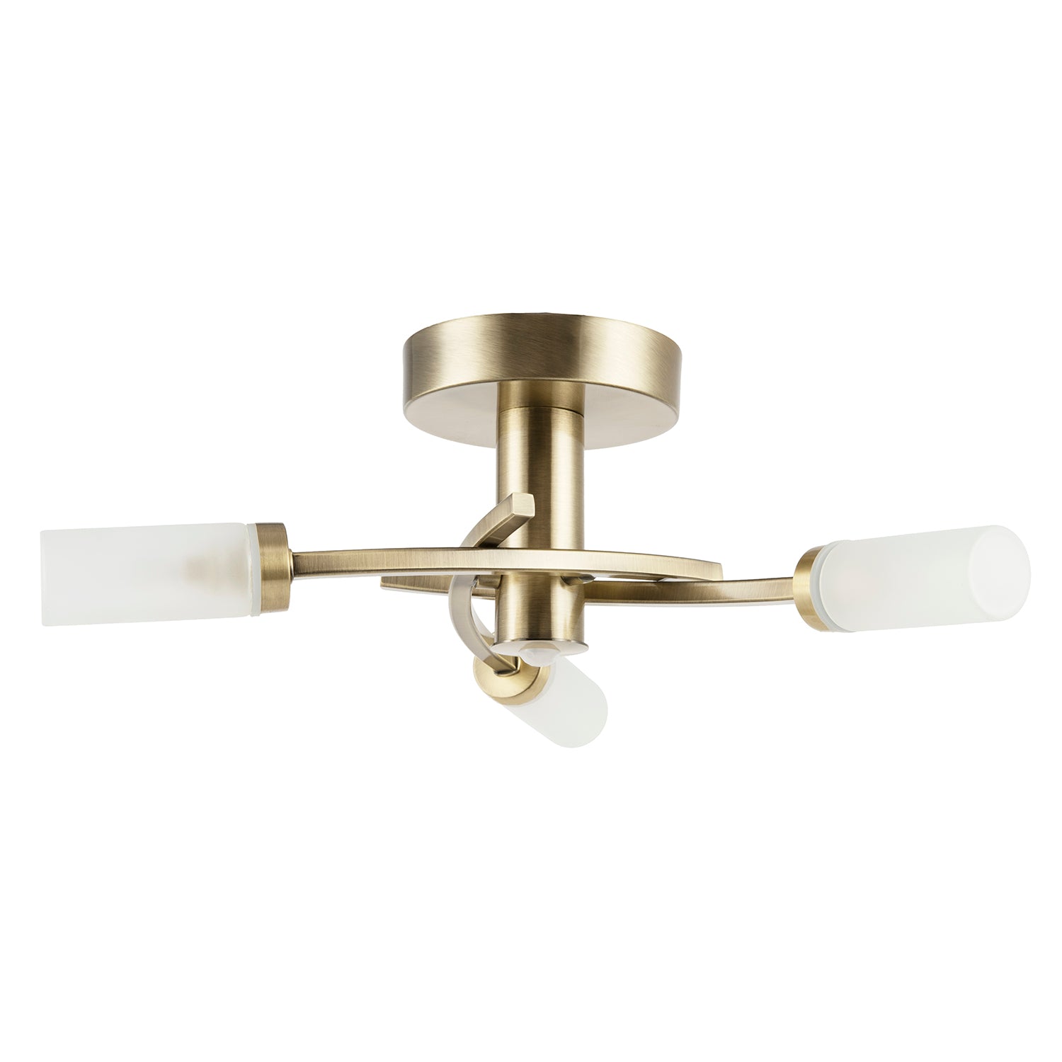 Sensor Bathroom Ceiling Light in Antique Brass with Multi Functions Image 1