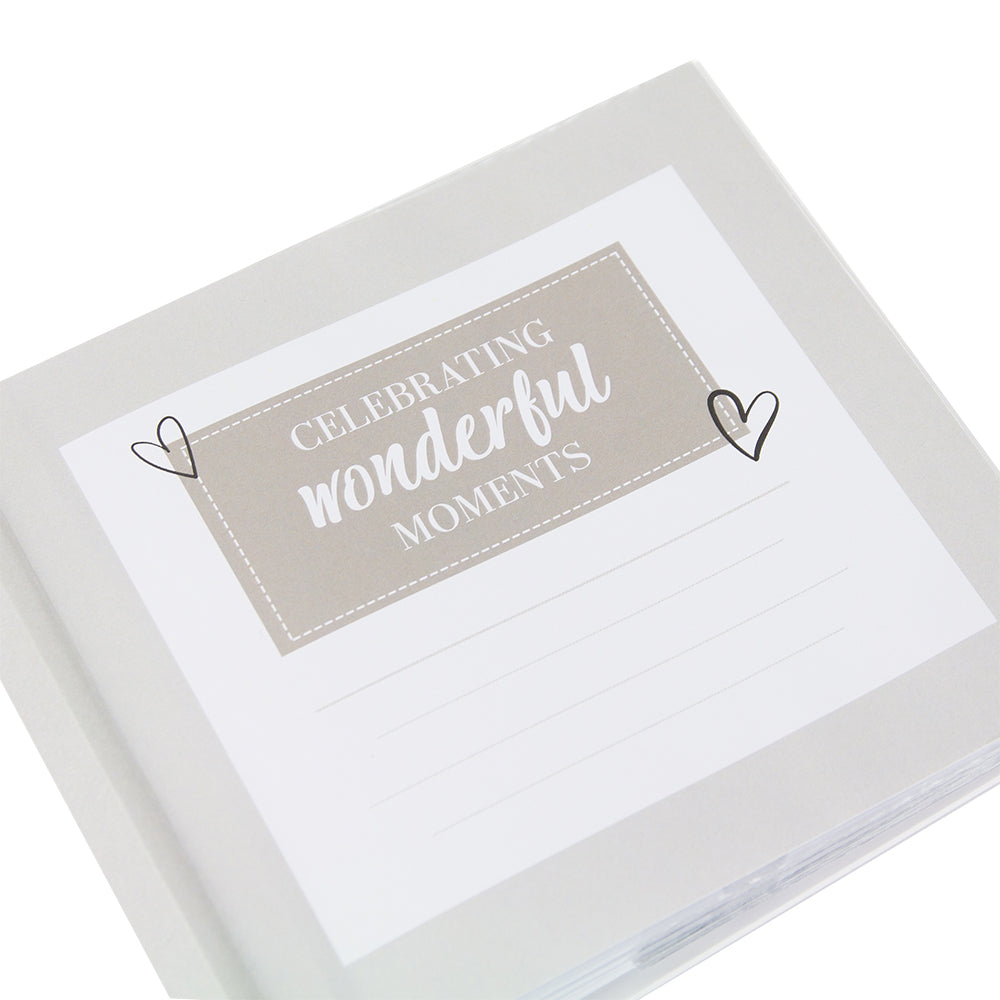 Modern Special Memories Photo Album with Gold Foil Text - Holds 80 4x6 Pictures Image 2