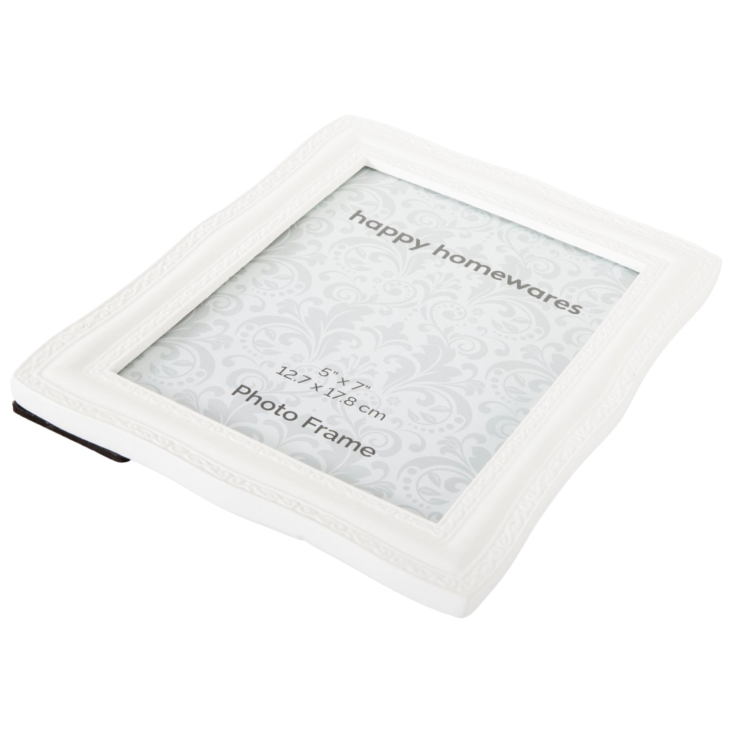 Traditional and Elegant Mat White Resin 5x7 Picture Frame Landscape or Portrait Image 5