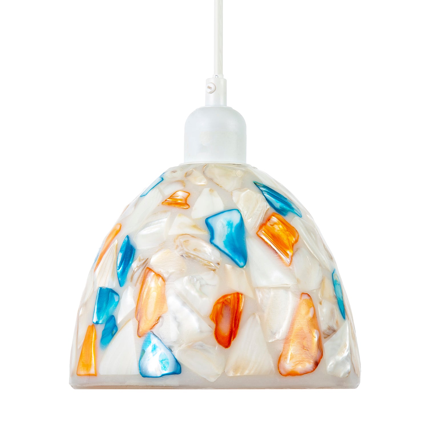 Mother of Pearl Style Mosaic Glass Pendant Ceiling Lighting Shade Image 4