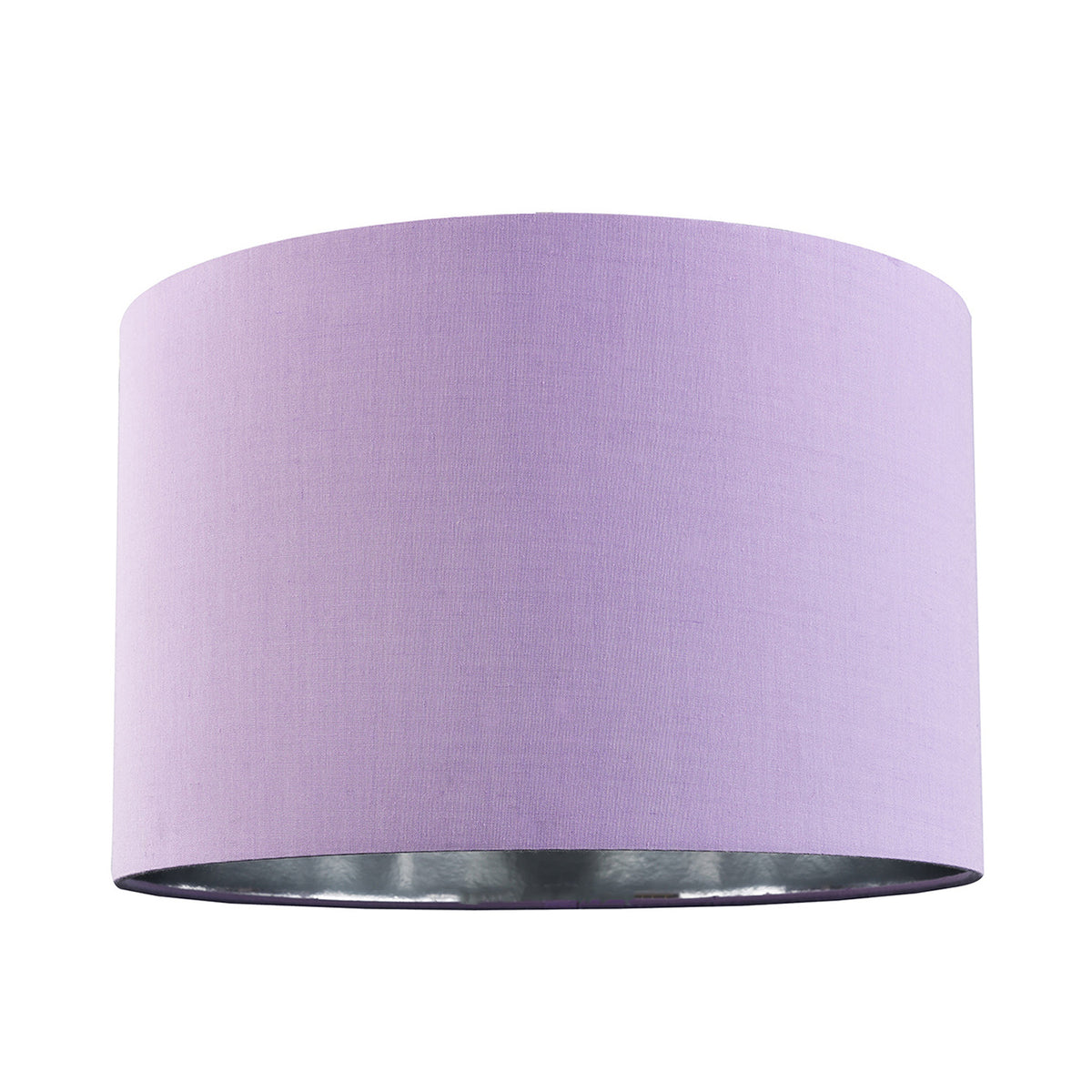 Contemporary Lilac Cotton 10" Table/Pendant Lampshade with Shiny Silver Inner Image 1