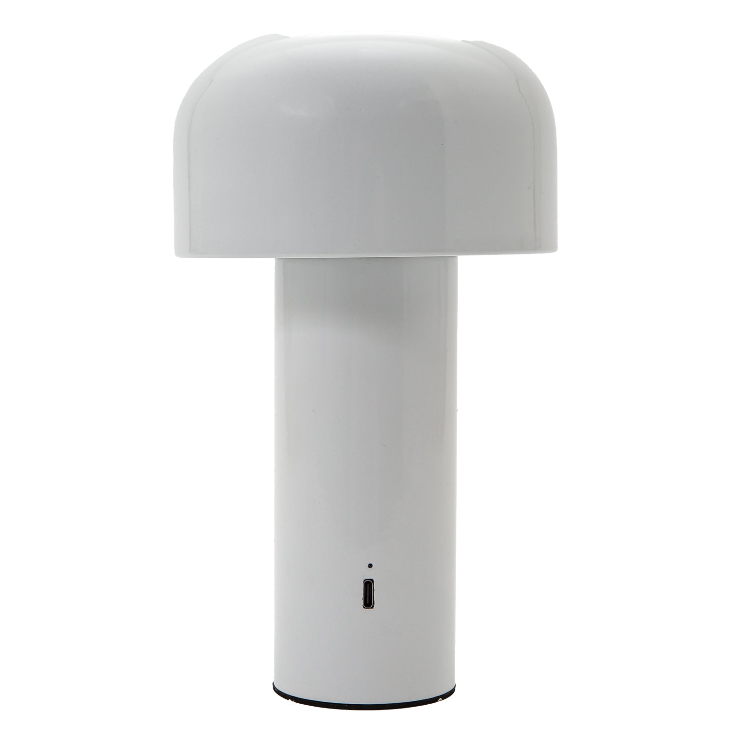 Gloss White Modern Mushroom Style Rechargeable LED Touch Dimmable Table Lamp Image 7