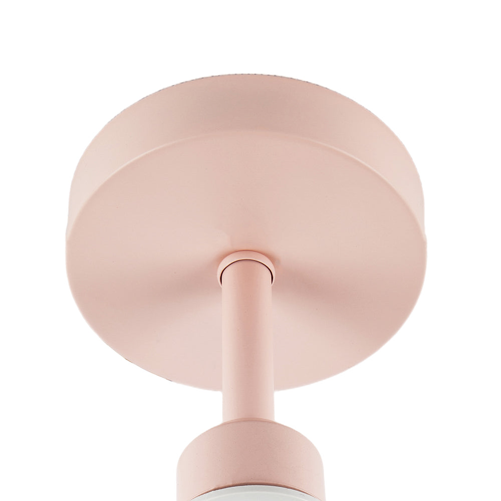 Traditional Soft Blush Pink Ceiling Light Fitting to Hold Lamp Shades Image 5