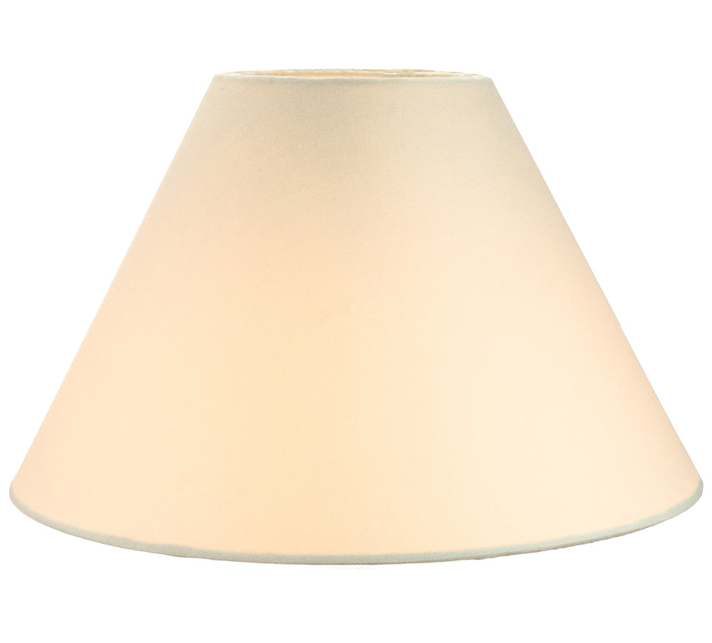 Traditional 14" Cream Cotton Coolie Lampshade Suitable for Table Lamp or Pendant Image 2