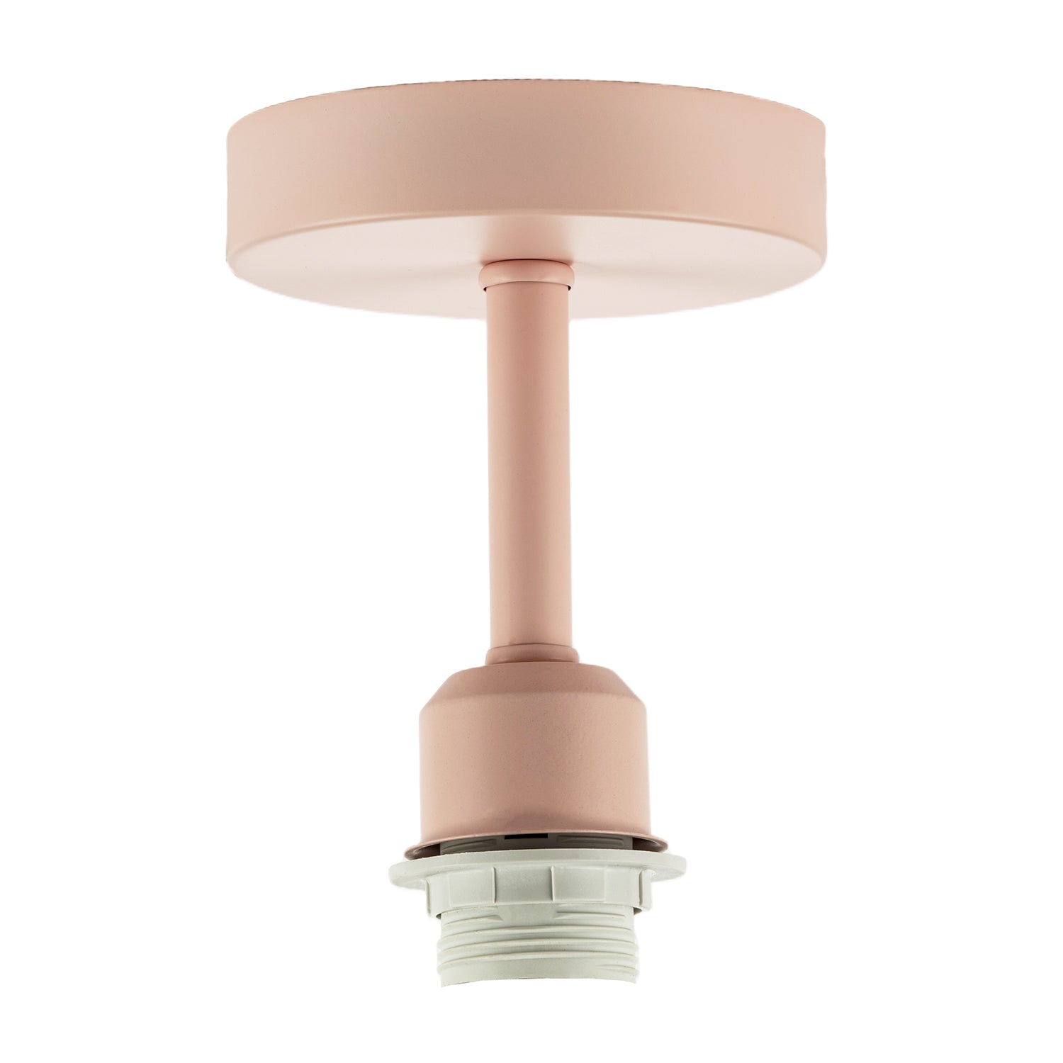 Traditional Soft Blush Pink Ceiling Light Fitting to Hold Lamp Shades Image 1