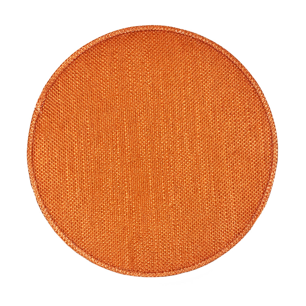 Desert Sun Orange Textured Linen Pendant Lighting Shade with Diffuser Image 5