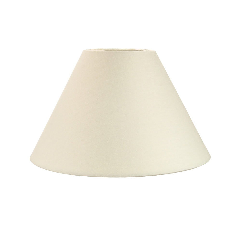 Traditional 10" Cream Cotton Coolie Lampshade Suitable for Table Lamp or Pendant Image 1