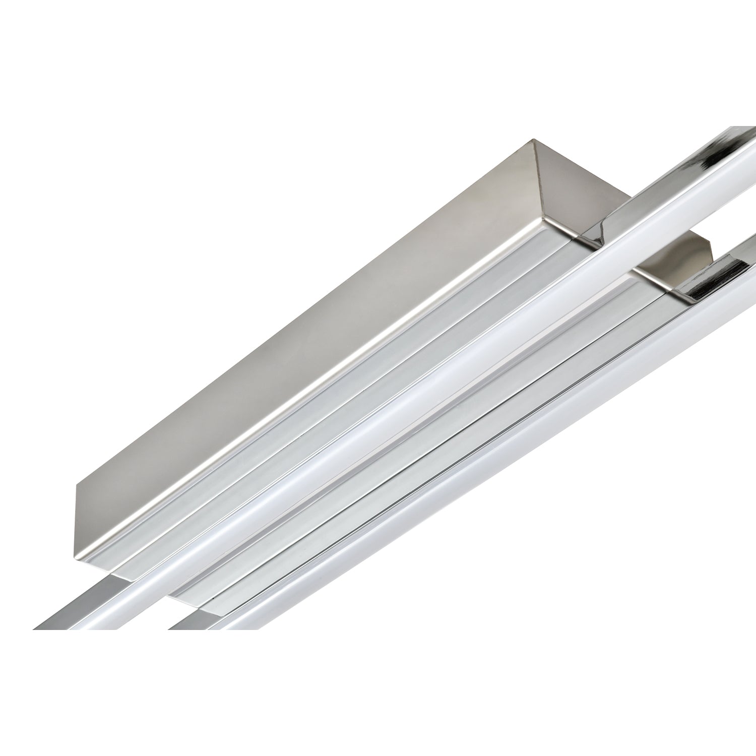 Modern LED Strip Ceiling Light Fitting in Polished Chrome Perfect for Kitchens Image 5