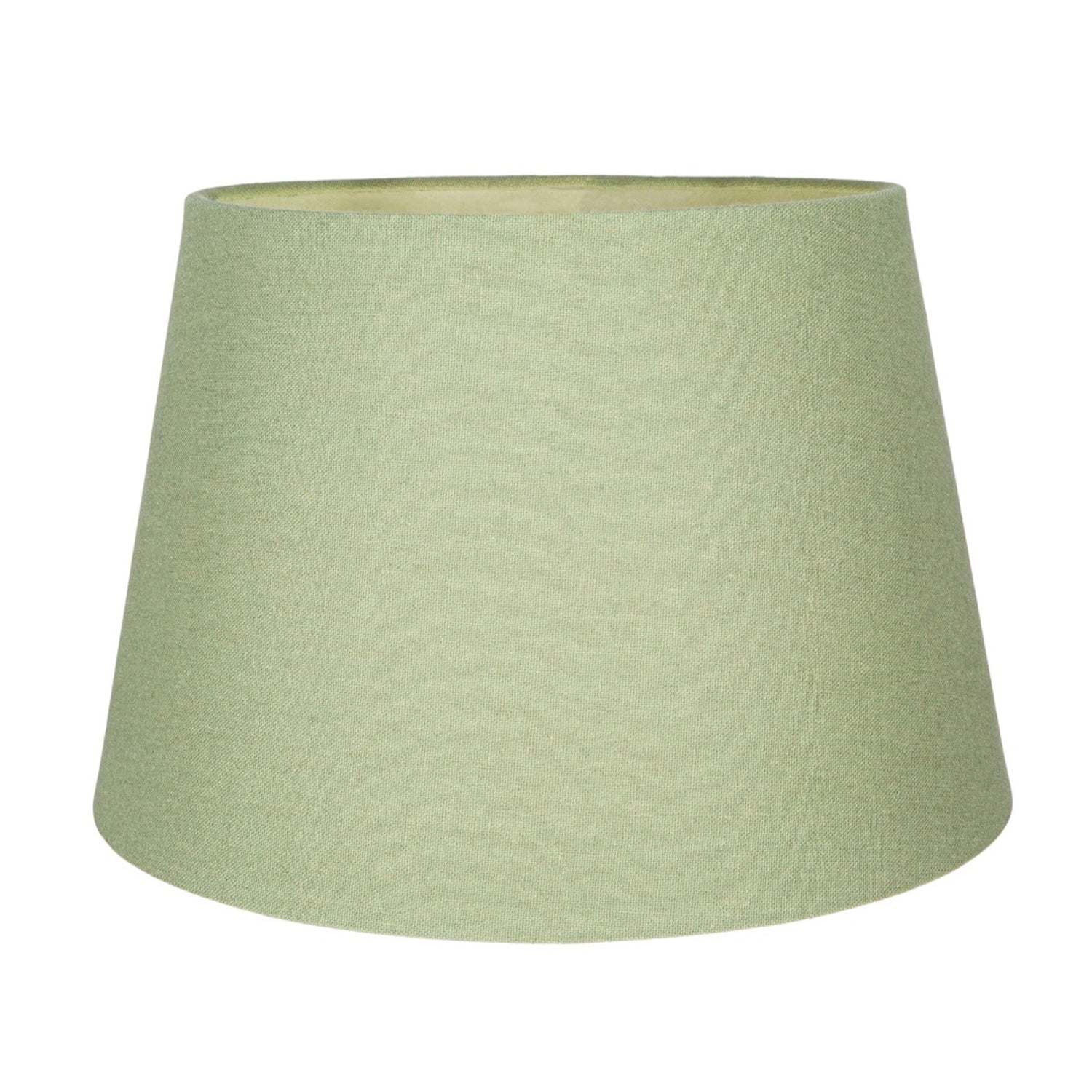 Classic 10 Inch Olive Green Linen Fabric Drum Table/Pendant Lamp Shade 60w Max Image 3