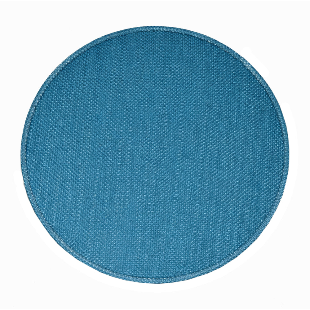 Biscay Bay Teal Textured Linen Pendant Lighting Shade with Diffuser Image 5