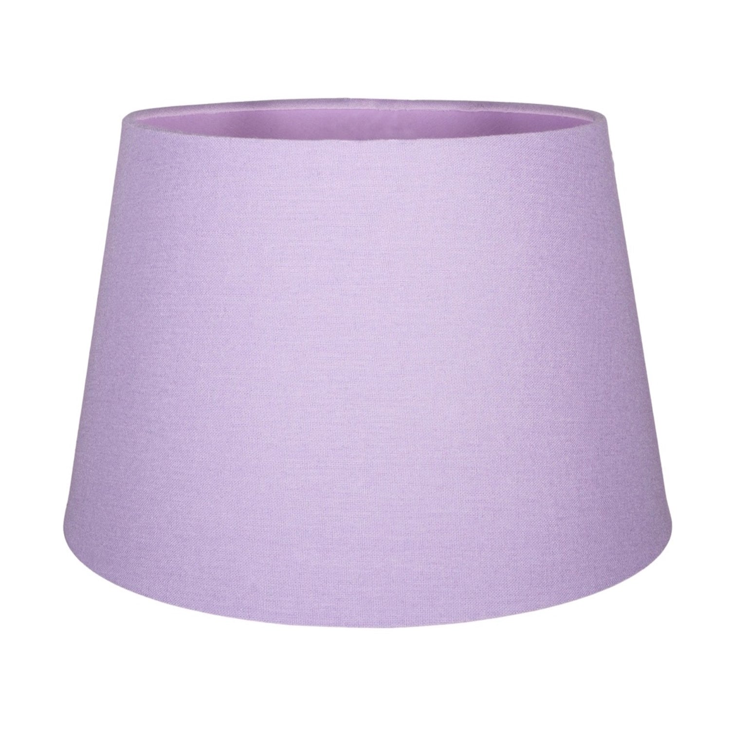 Classic 10 Inch Lilac Linen Fabric Drum Table/Pendant Lamp Shade 60w Maximum Image 3