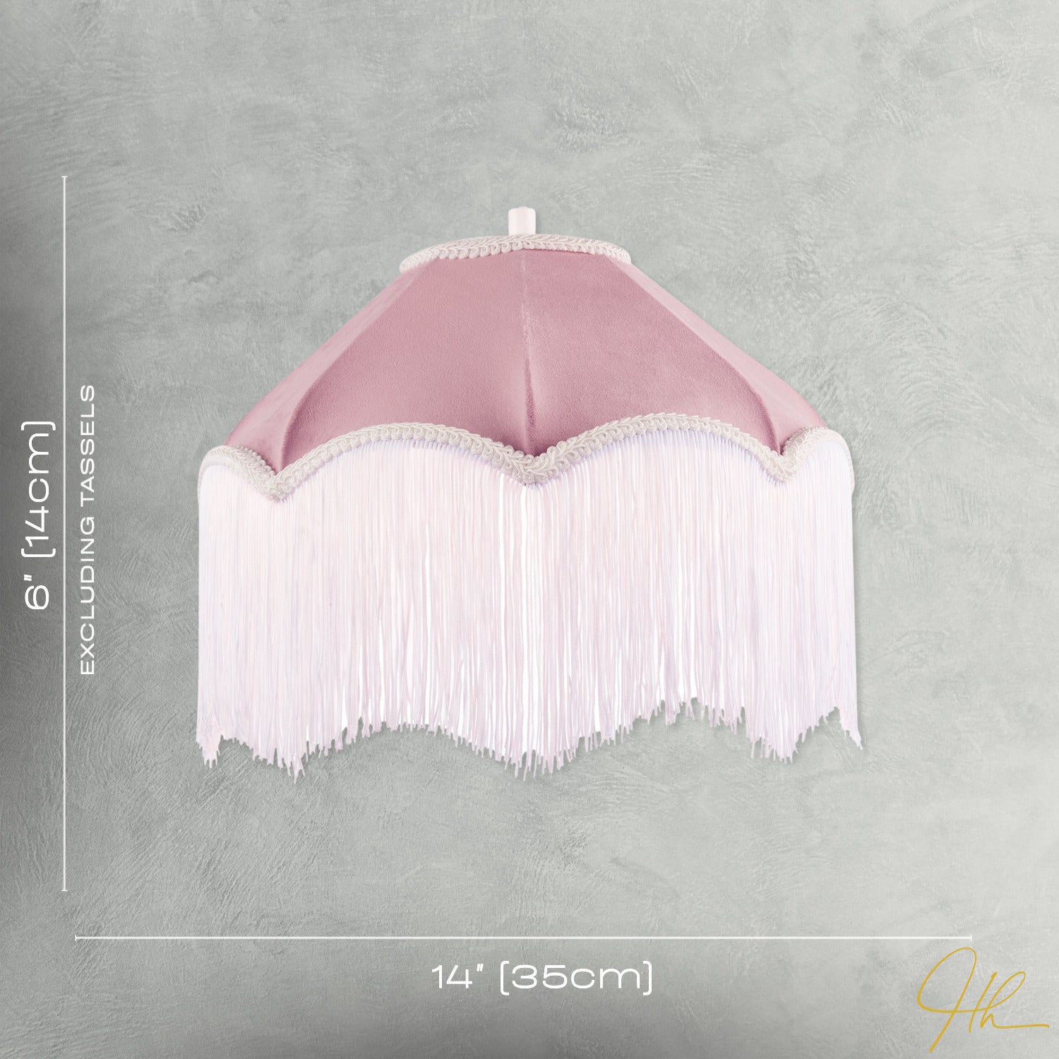 Classic Chic Victorian Shape Pendant Light Shade in Blush Pink Velvet Image 7