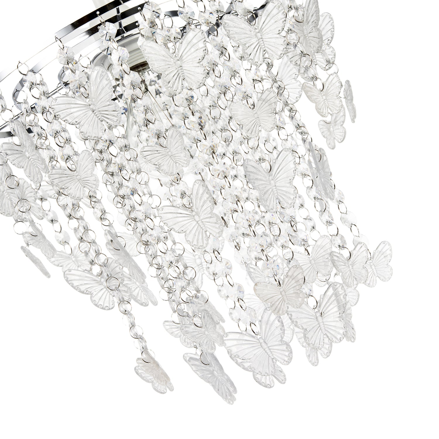 Modern Butterfly Inspired Pendant Shade with Cascading Acrylic Strands Image 5