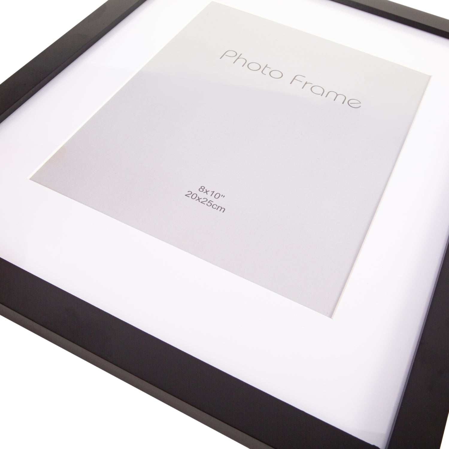 Classic Designer Mat Black MDF 8x10 Picture Frame for Free Standing or Wall Hung Image 4