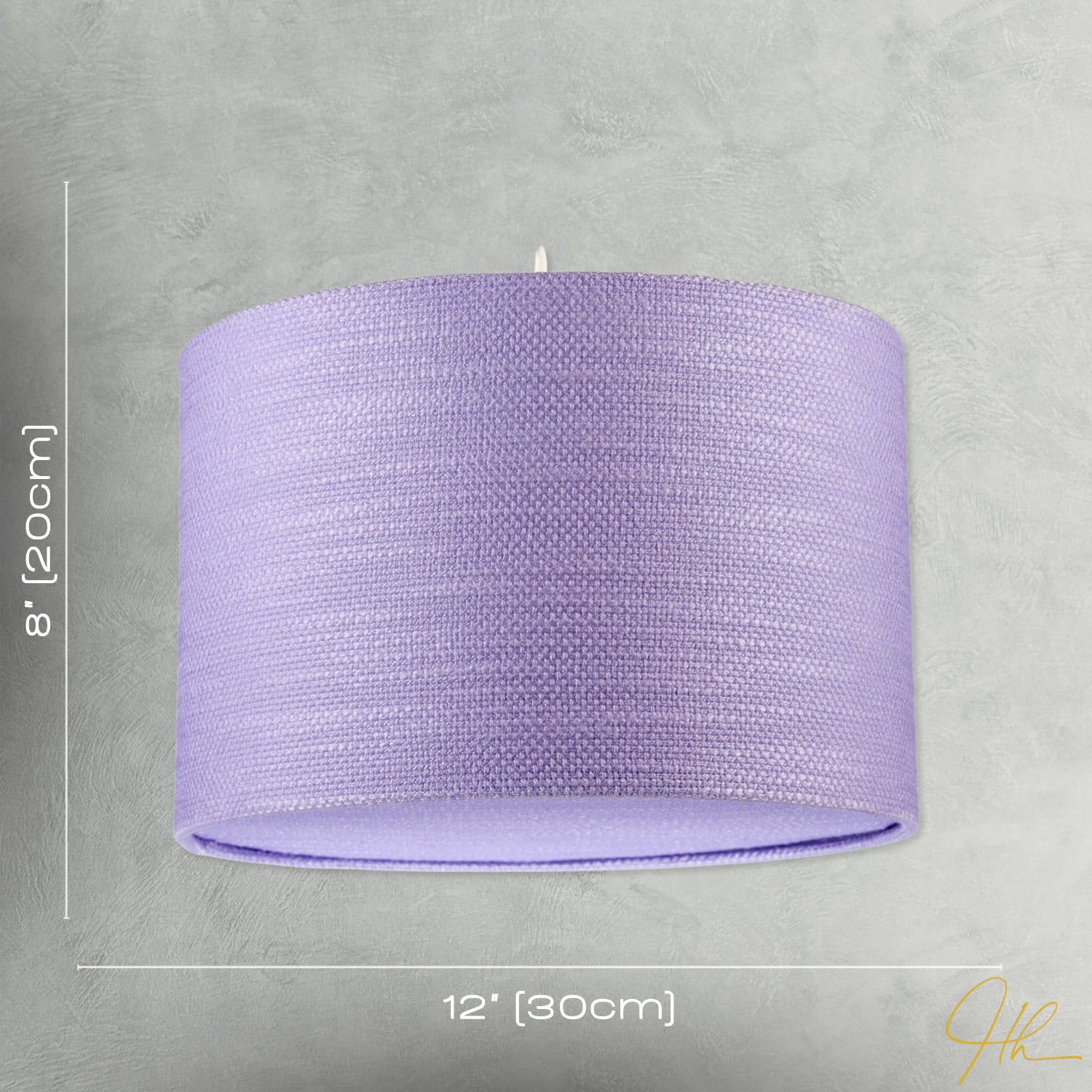 Modern Lavender Rose Textured Linen Pendant Light Shade with Diffuser Image 7