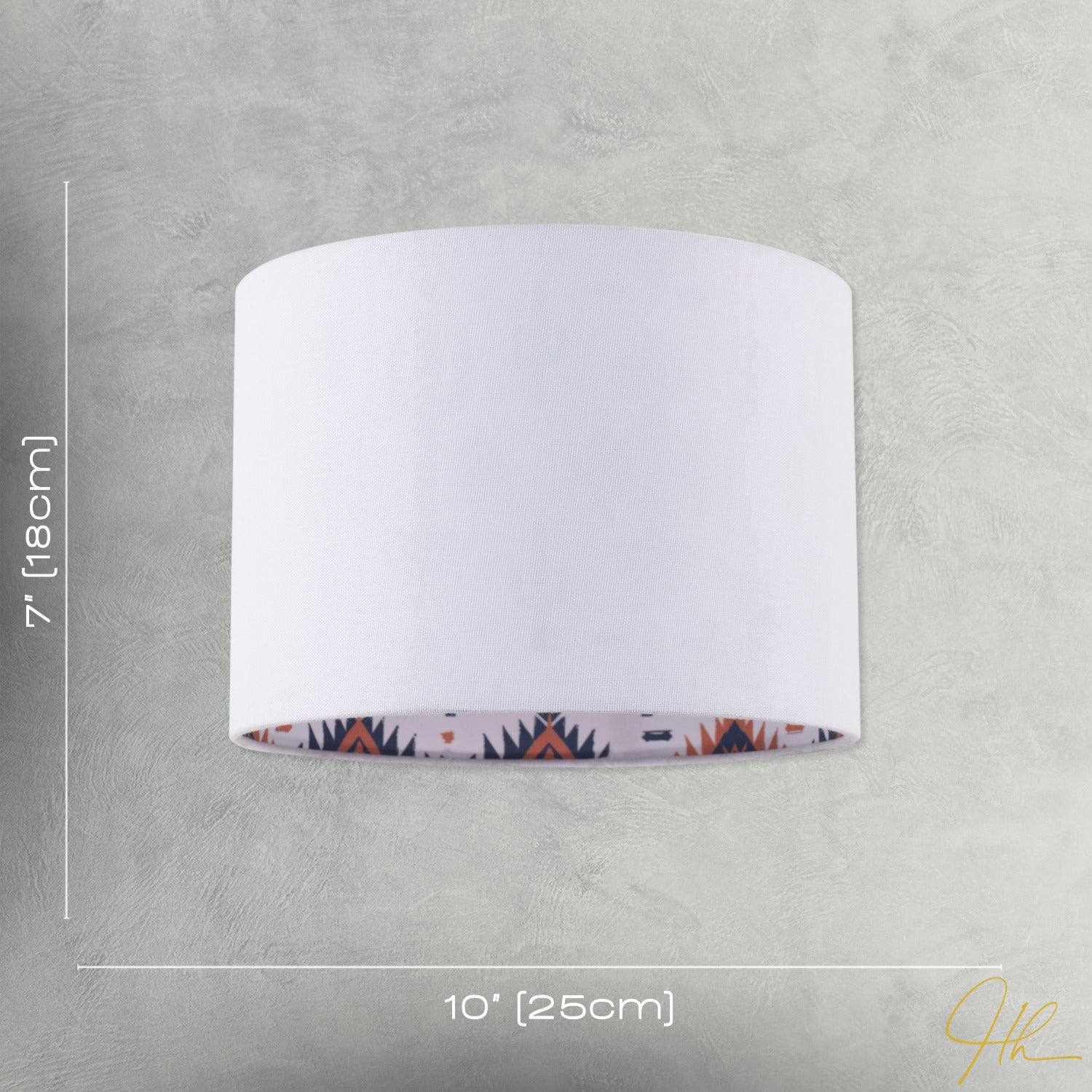 Western Cactus Themed White Linen Lamp Shade with Inner Vibrant Print Image 7