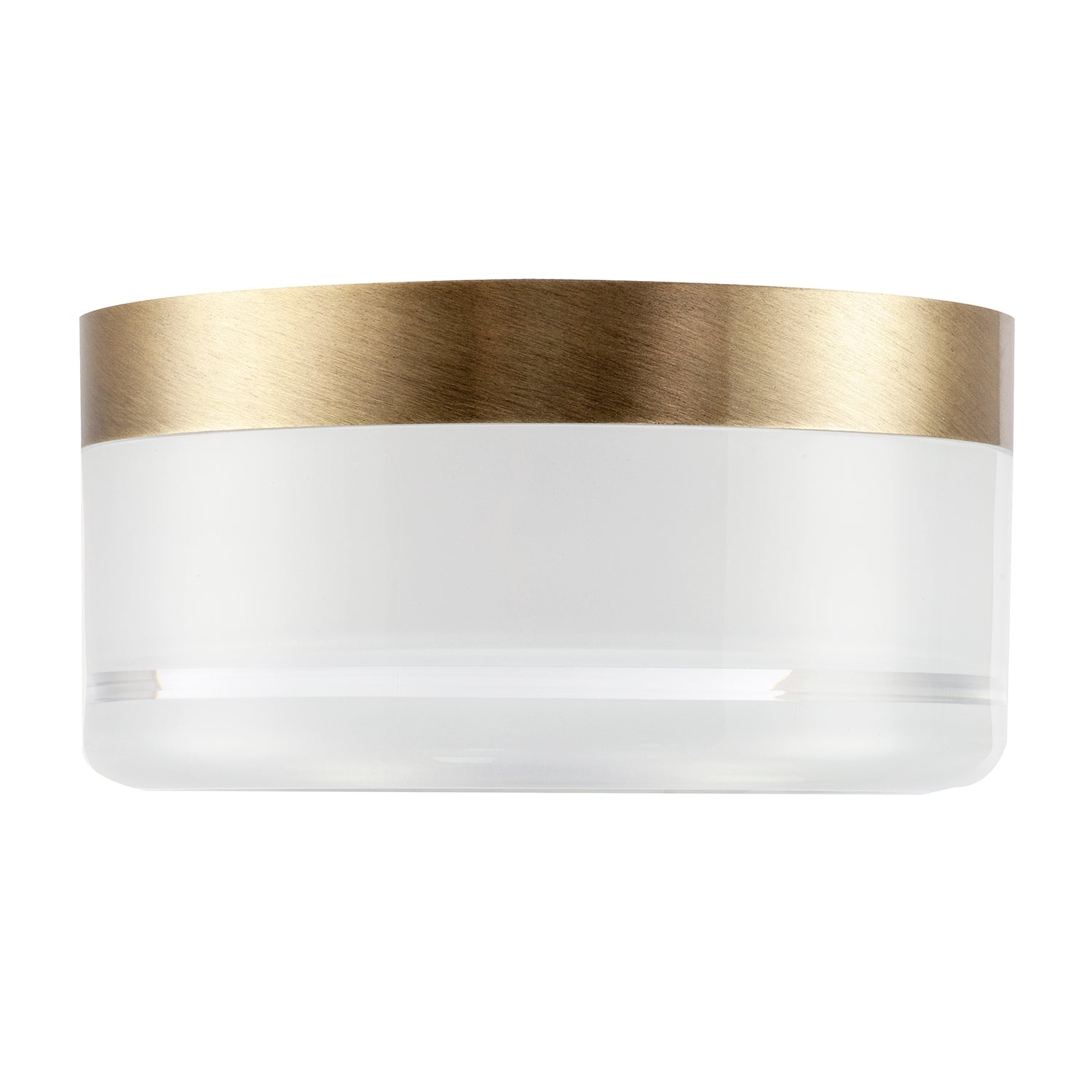 Designer Antique Brass LED Bathroom Ceiling Light with Opal Glass Image 5