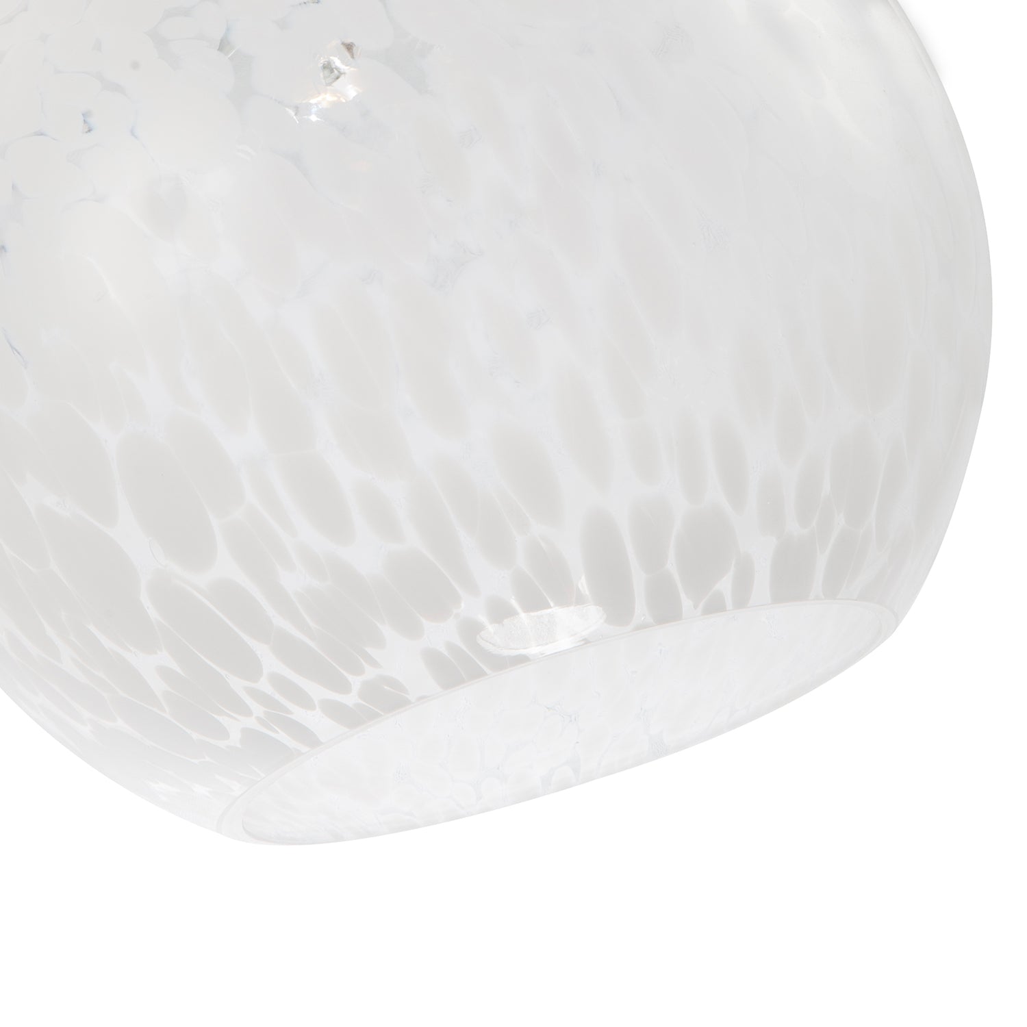 Modern Opal White Snowflake 25cm Glass Pendant Ceiling Lighting Shade Image 5