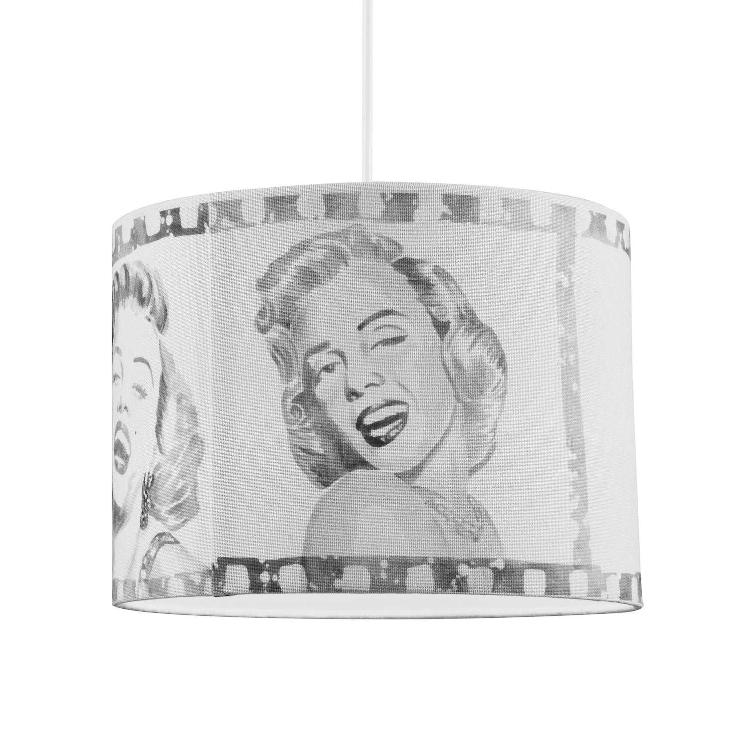 Marilyn Monroe Poses Themed Linen Lamp Shade with Unique Photo Reel Design Image 4